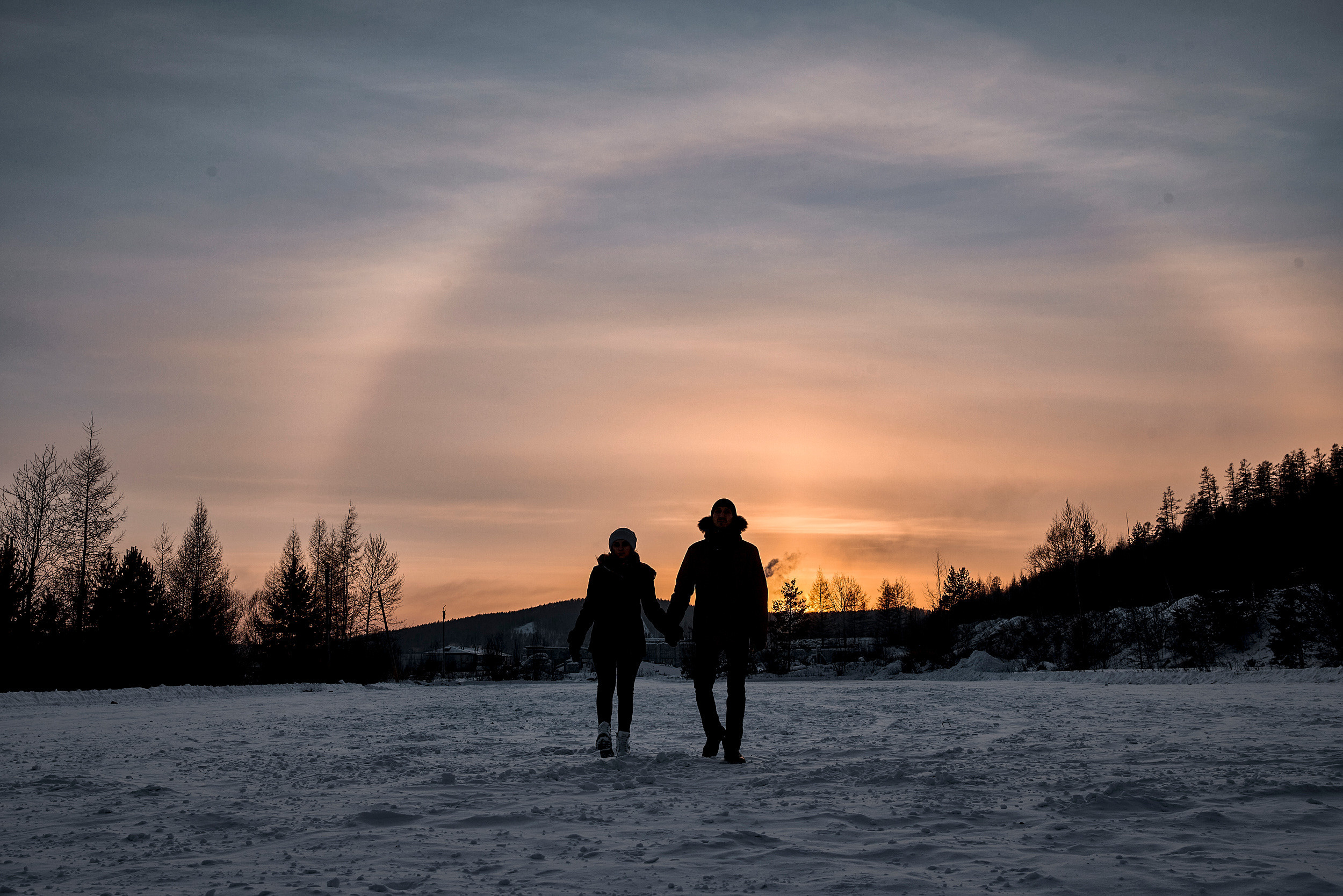 Вечерняя прогулка. Фотограф Валентин Мельников г. Тында