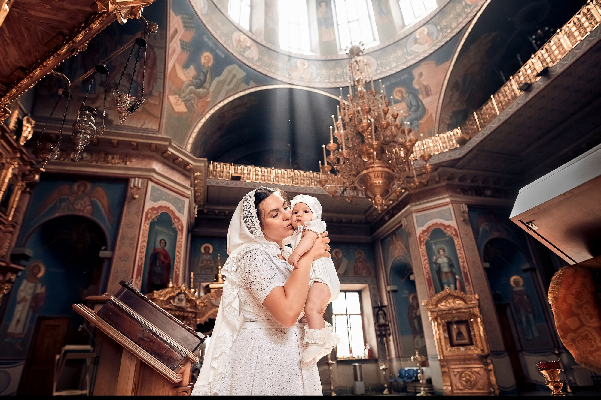 Таинство Крещения (постановочная съемка). Moscow_CPC