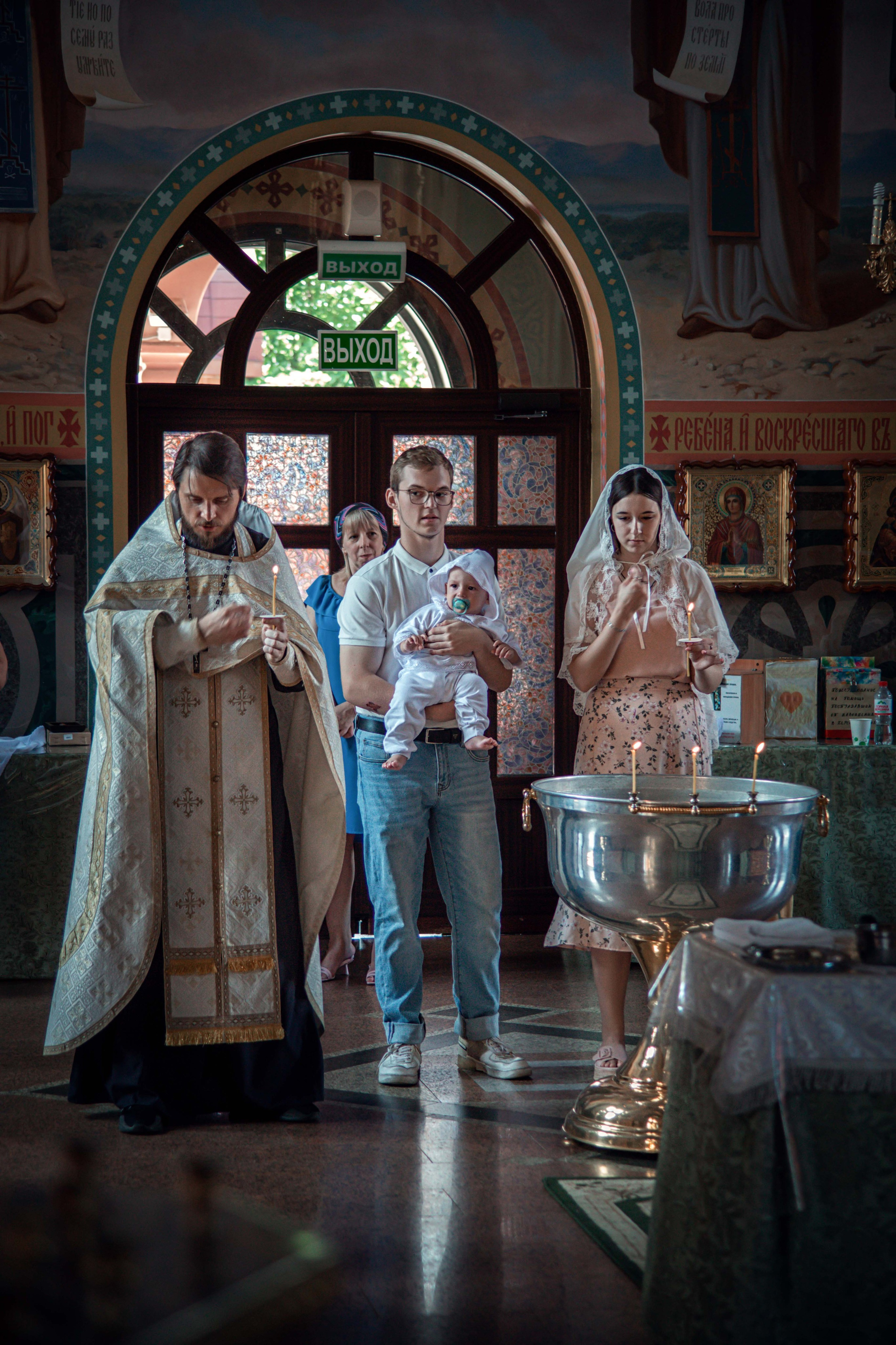 Крещение. Семейный и детский фотограф в Москве Ольга Кривенцова