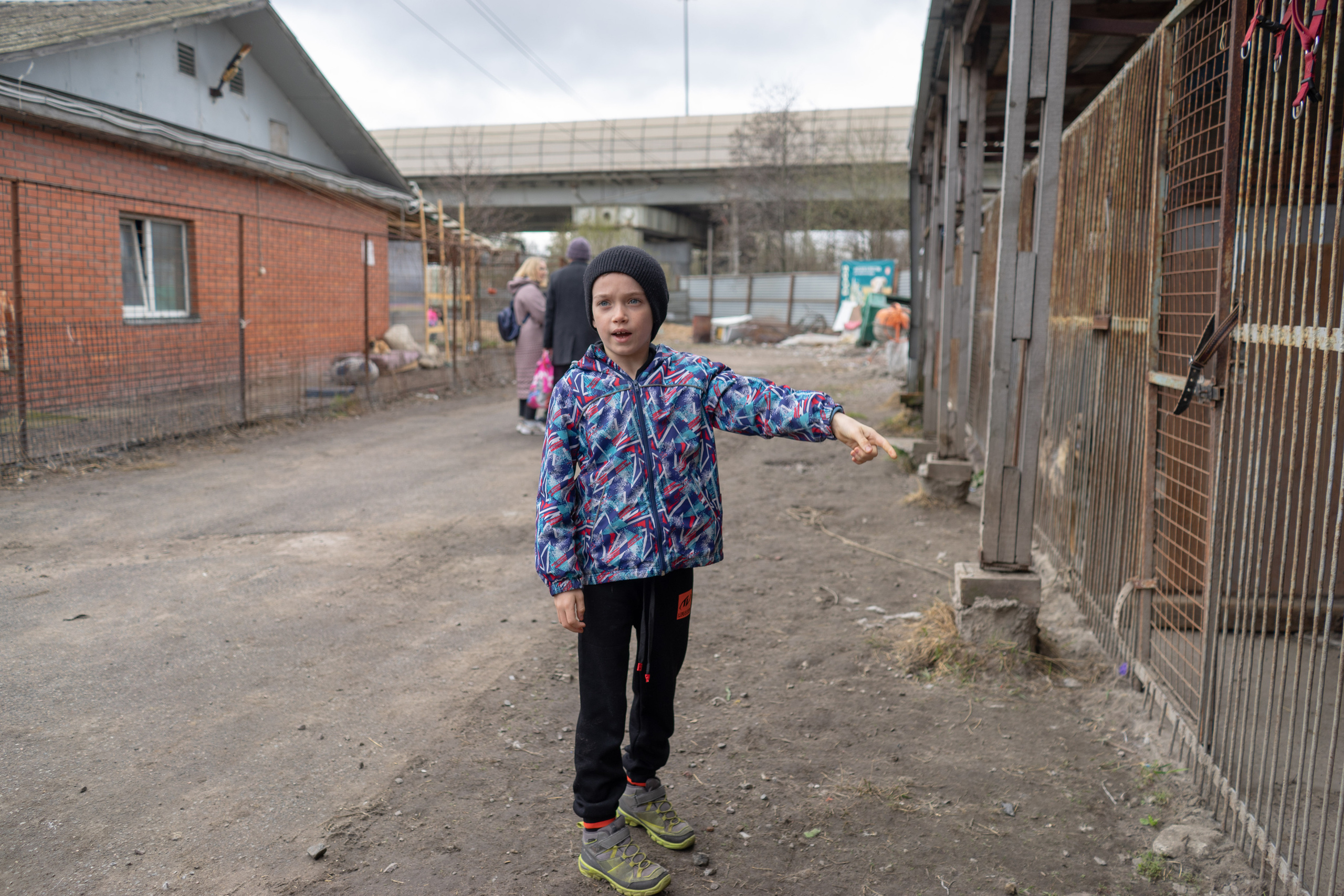 Детская экскурсия в приют «Ржевка». Фотограф Елизавета Потешкина