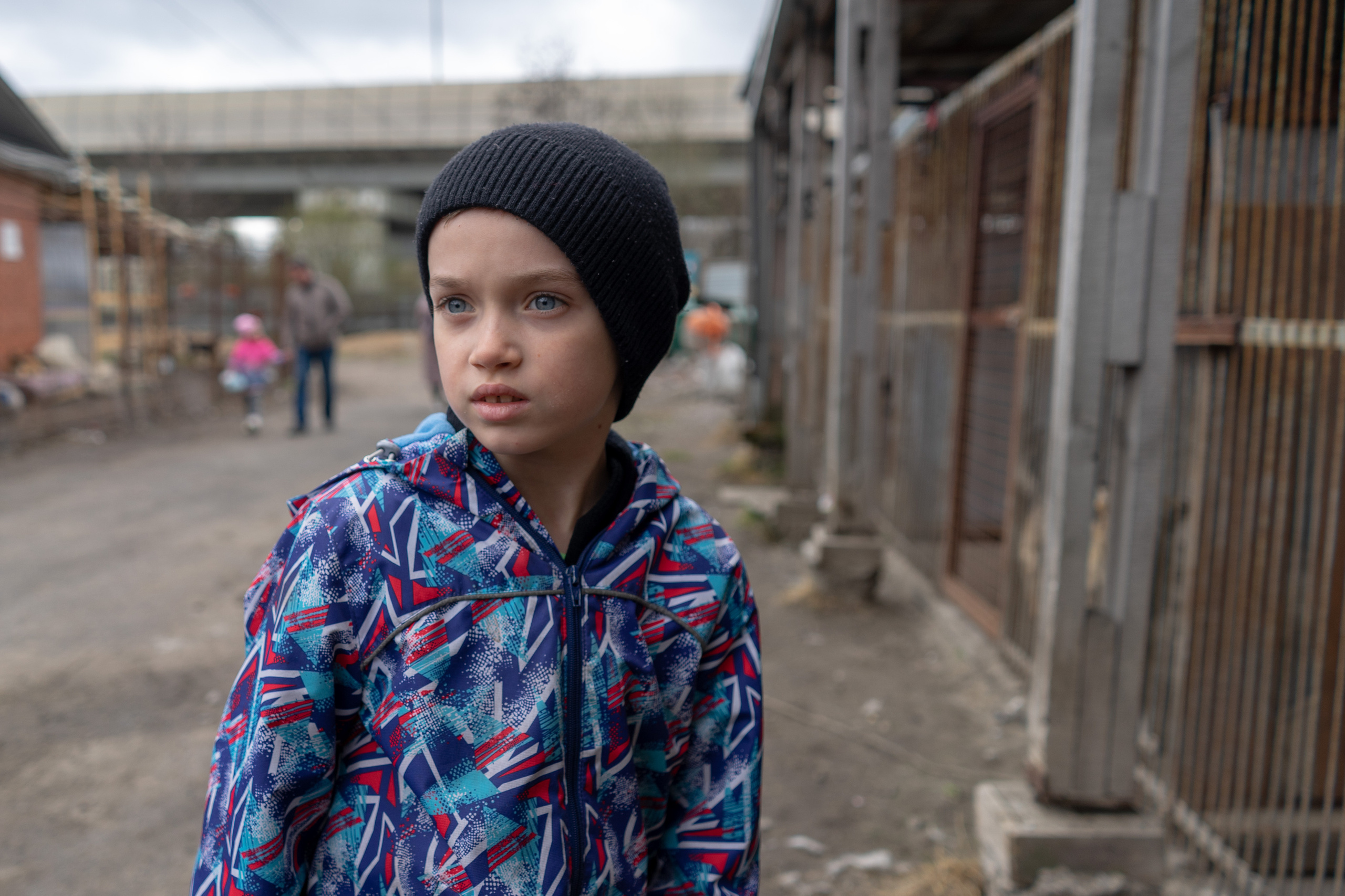 Детская экскурсия в приют «Ржевка». Фотограф Елизавета Потешкина