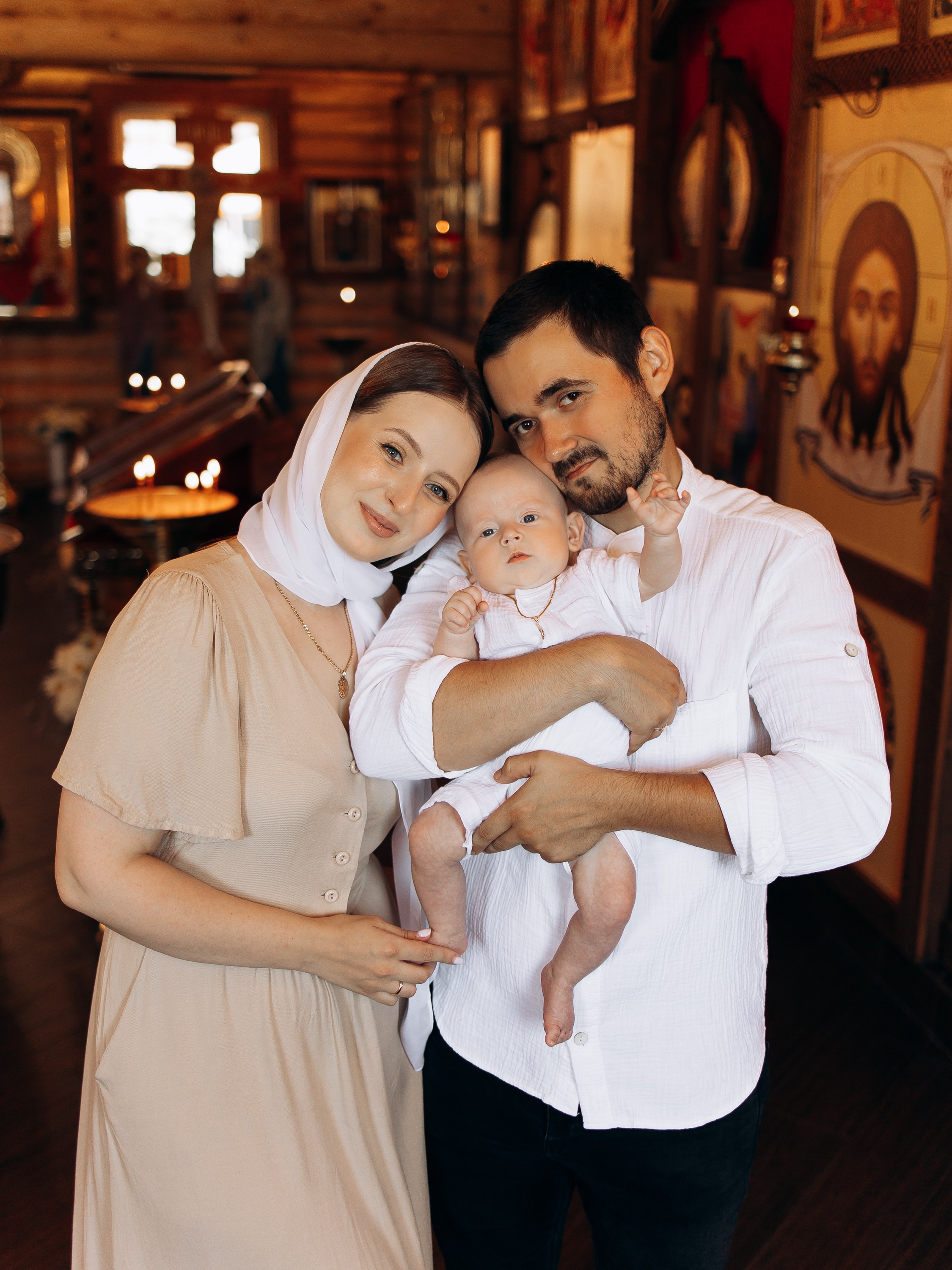 Таинство Крещения Михаила. Семейный фотограф в Краснодаре Храмова Анна