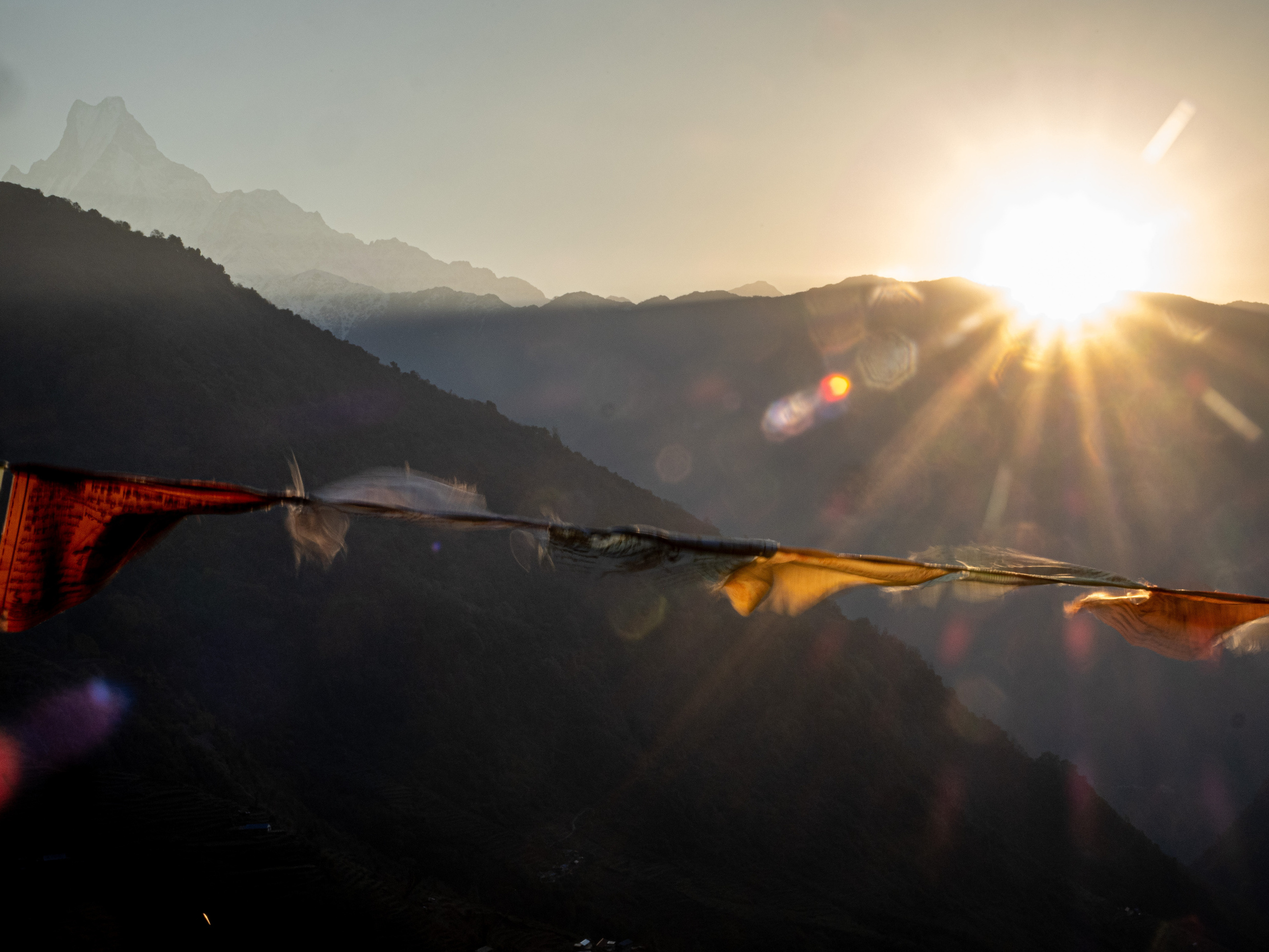 Непал, трек в районе Аннапурны, 2023. Творческие сьемки