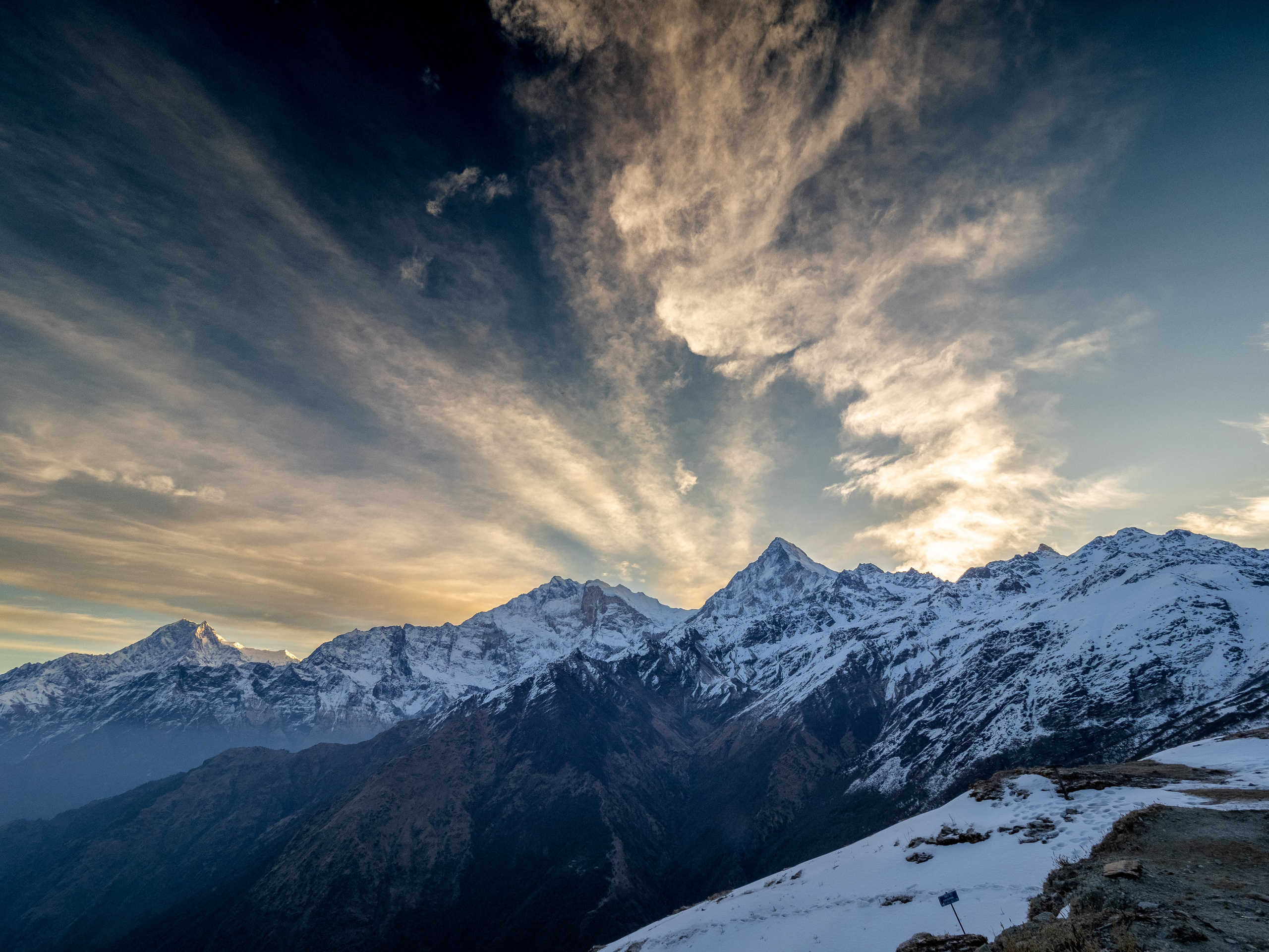 Непал, трек в районе Аннапурны, 2023. Творческие сьемки