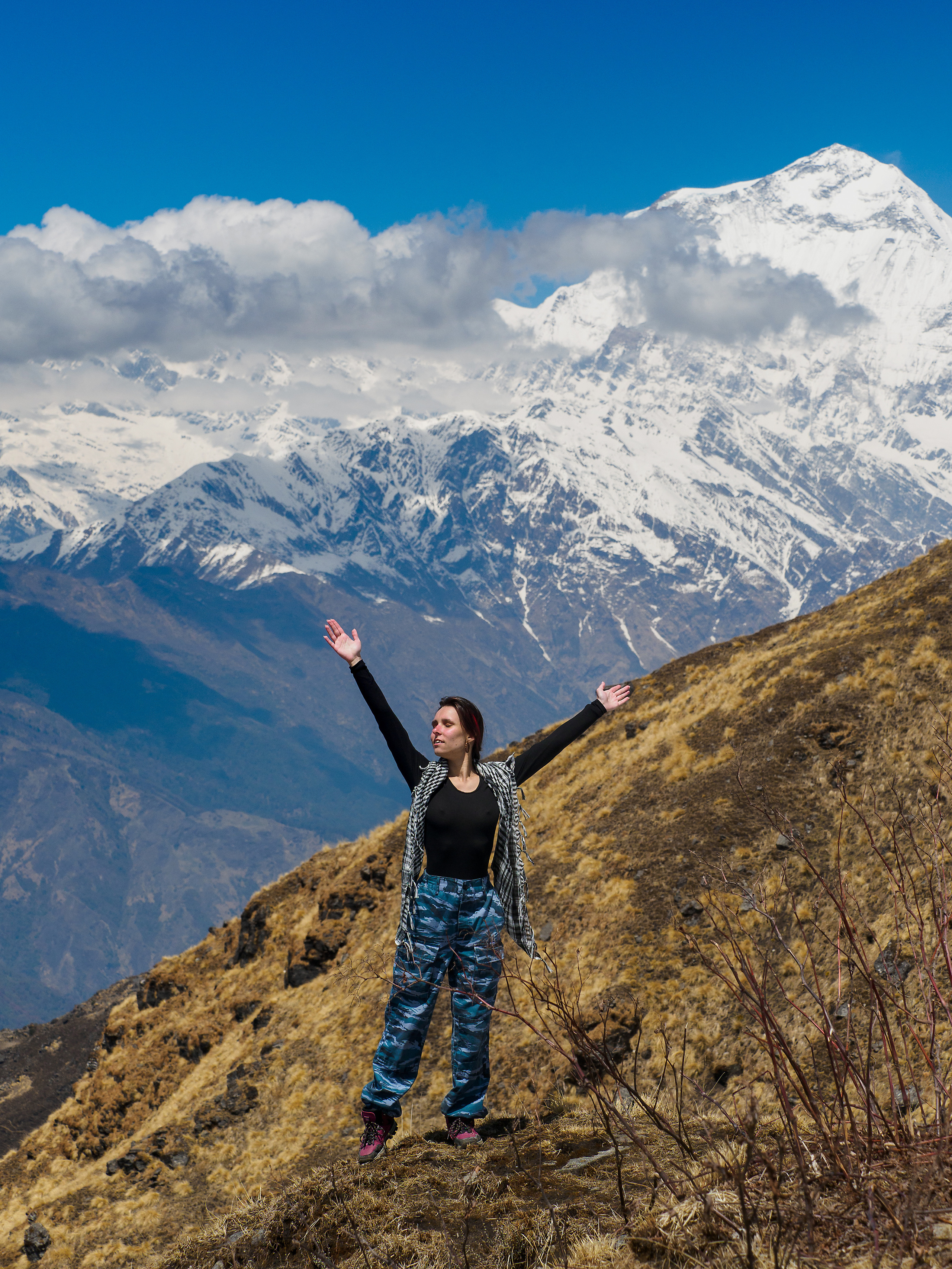 Непал, трек в районе Аннапурны, 2023. Творческие сьемки