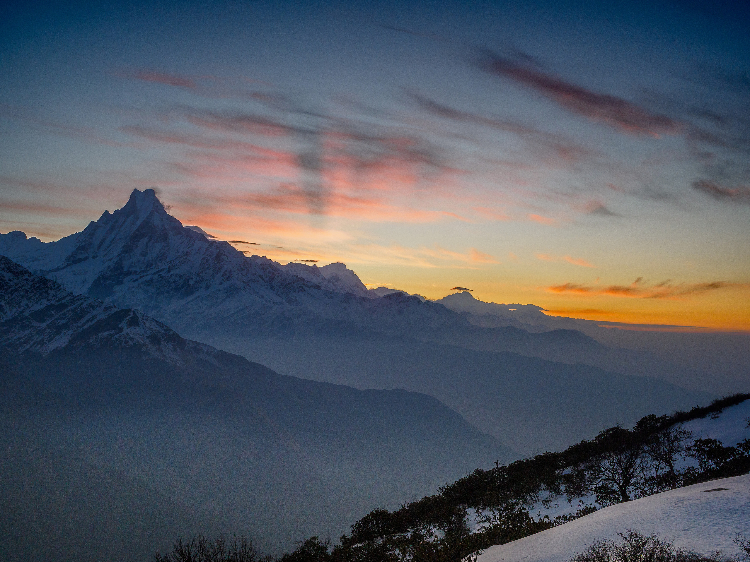 Непал, трек в районе Аннапурны, 2023. Творческие сьемки