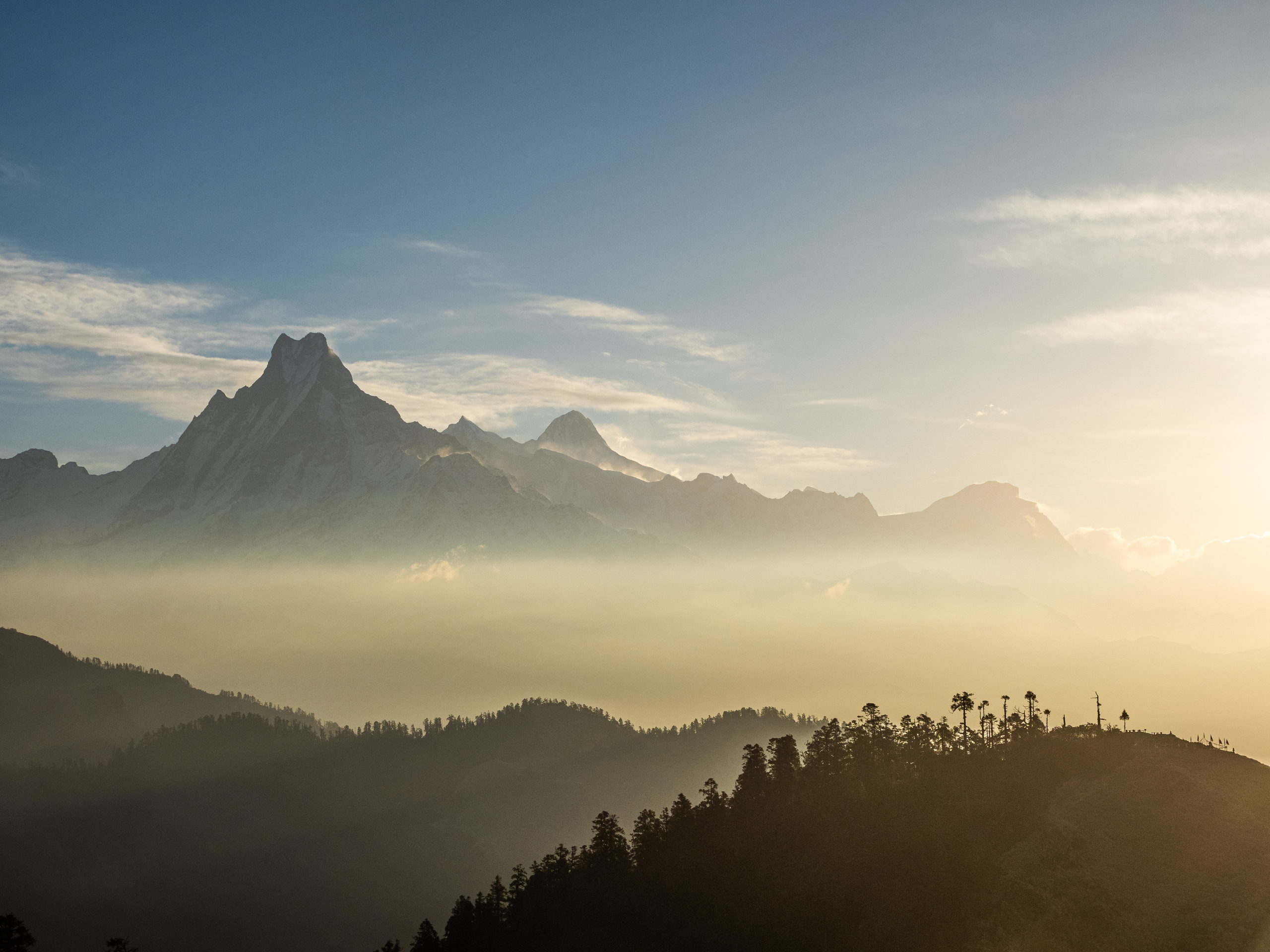 Непал, трек в районе Аннапурны, 2023. Творческие сьемки