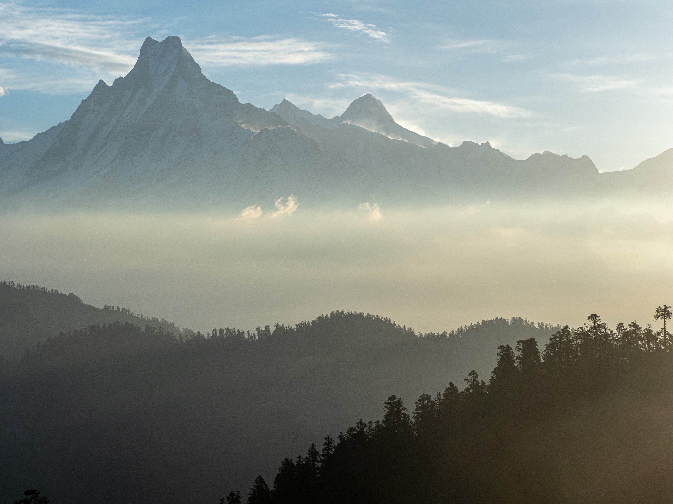 Непал, трек в районе Аннапурны, 2023. Творческие сьемки