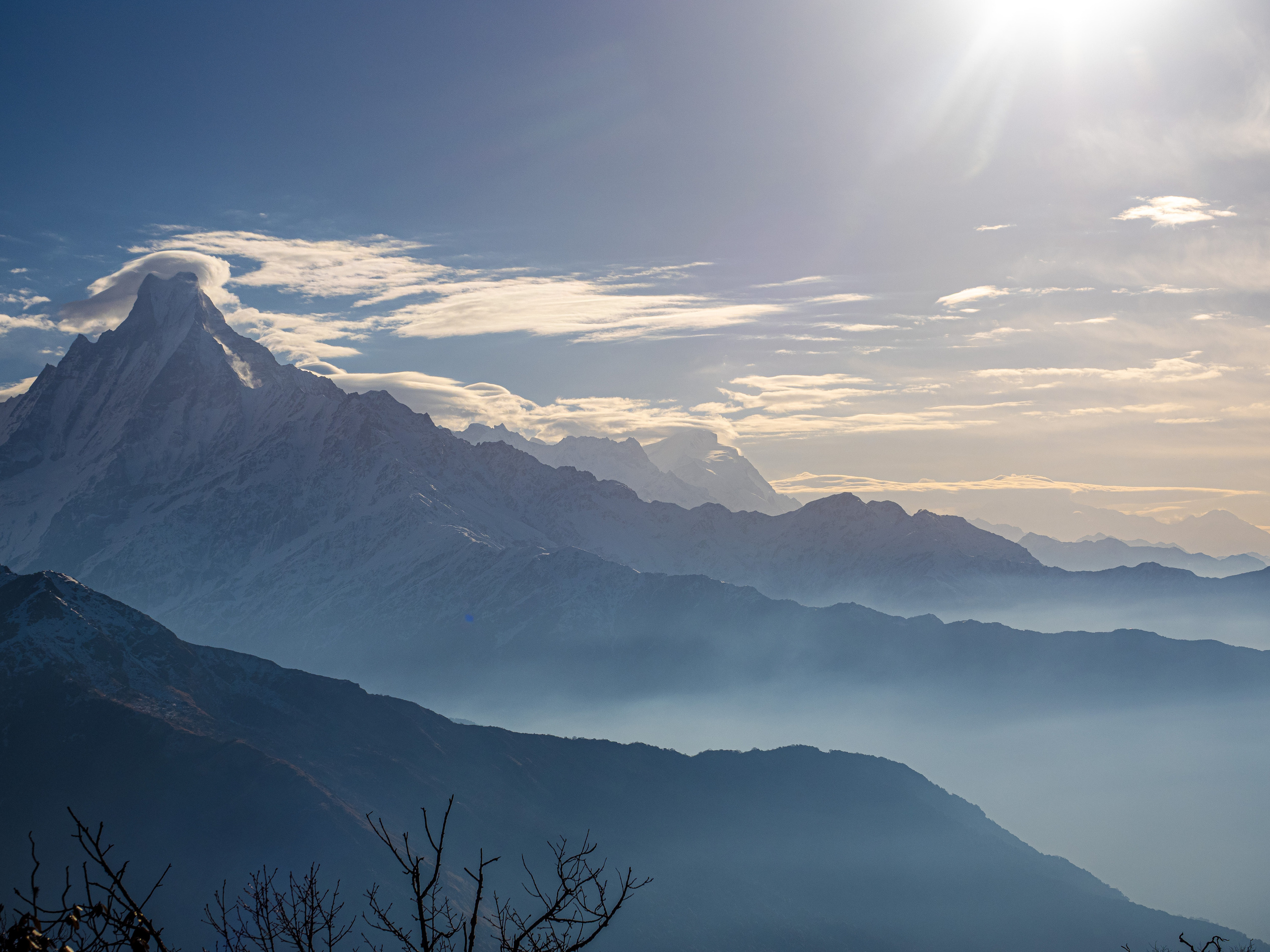 Непал, трек в районе Аннапурны, 2023. Творческие сьемки