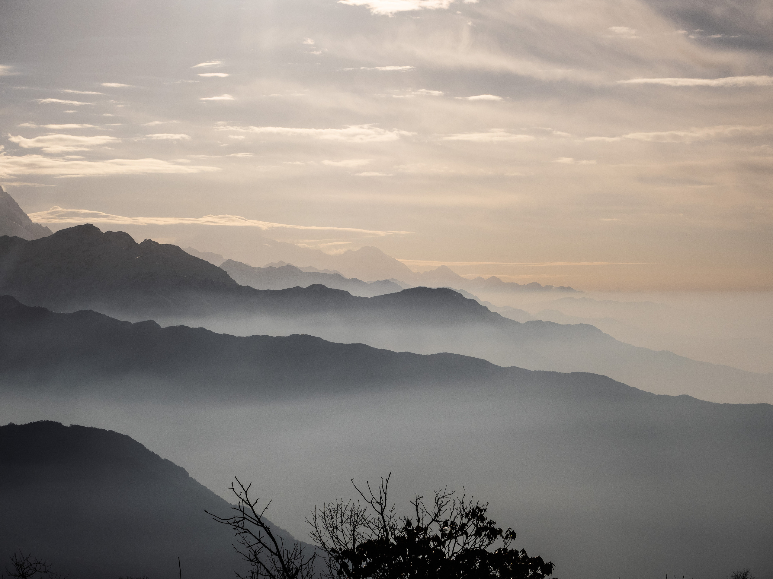 Непал, трек в районе Аннапурны, 2023. Творческие сьемки