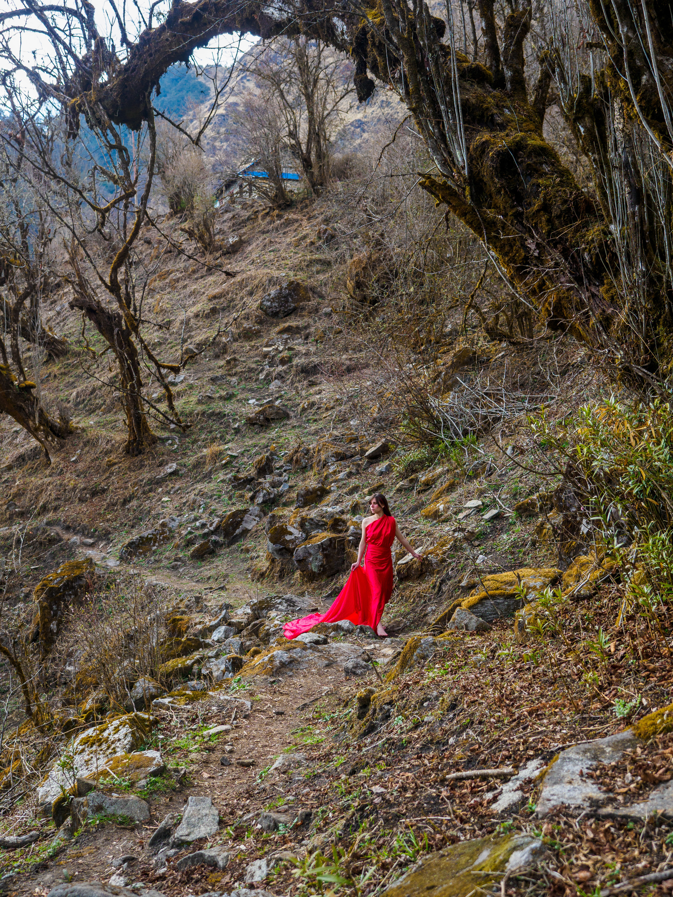 Непал, трек в районе Аннапурны, 2023. Творческие сьемки