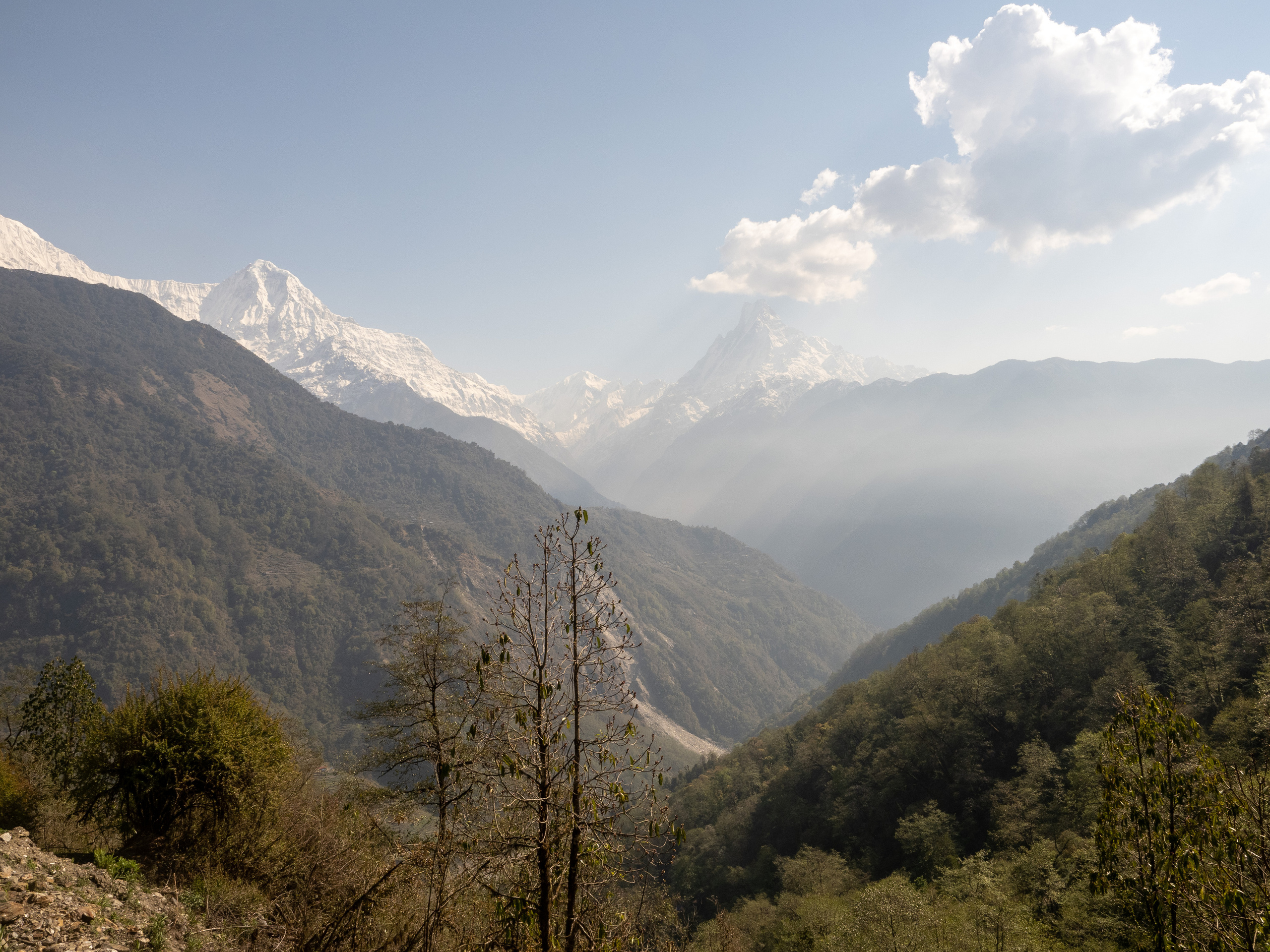 Непал, трек в районе Аннапурны, 2023. Творческие сьемки