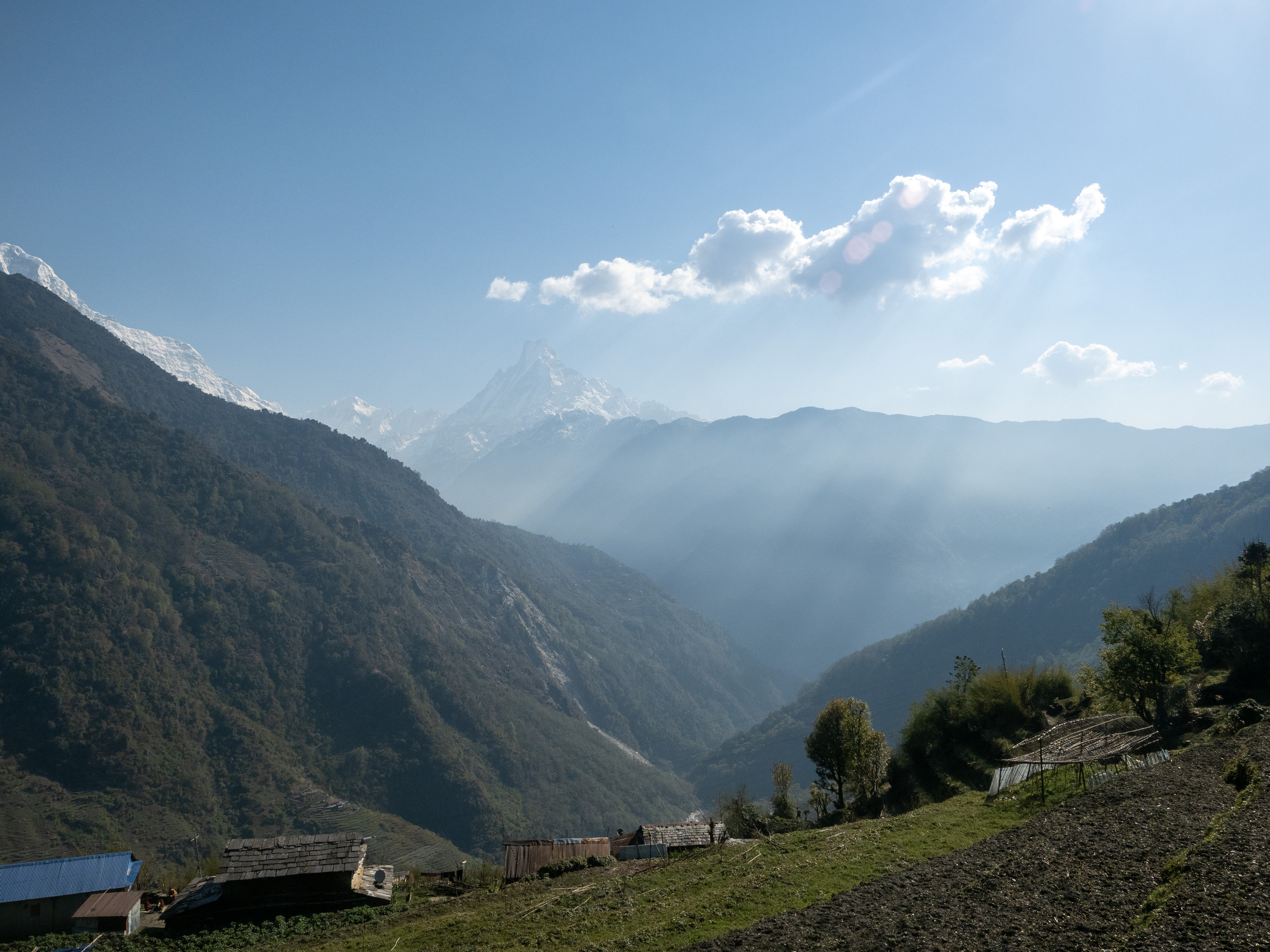 Непал, трек в районе Аннапурны, 2023. Творческие сьемки