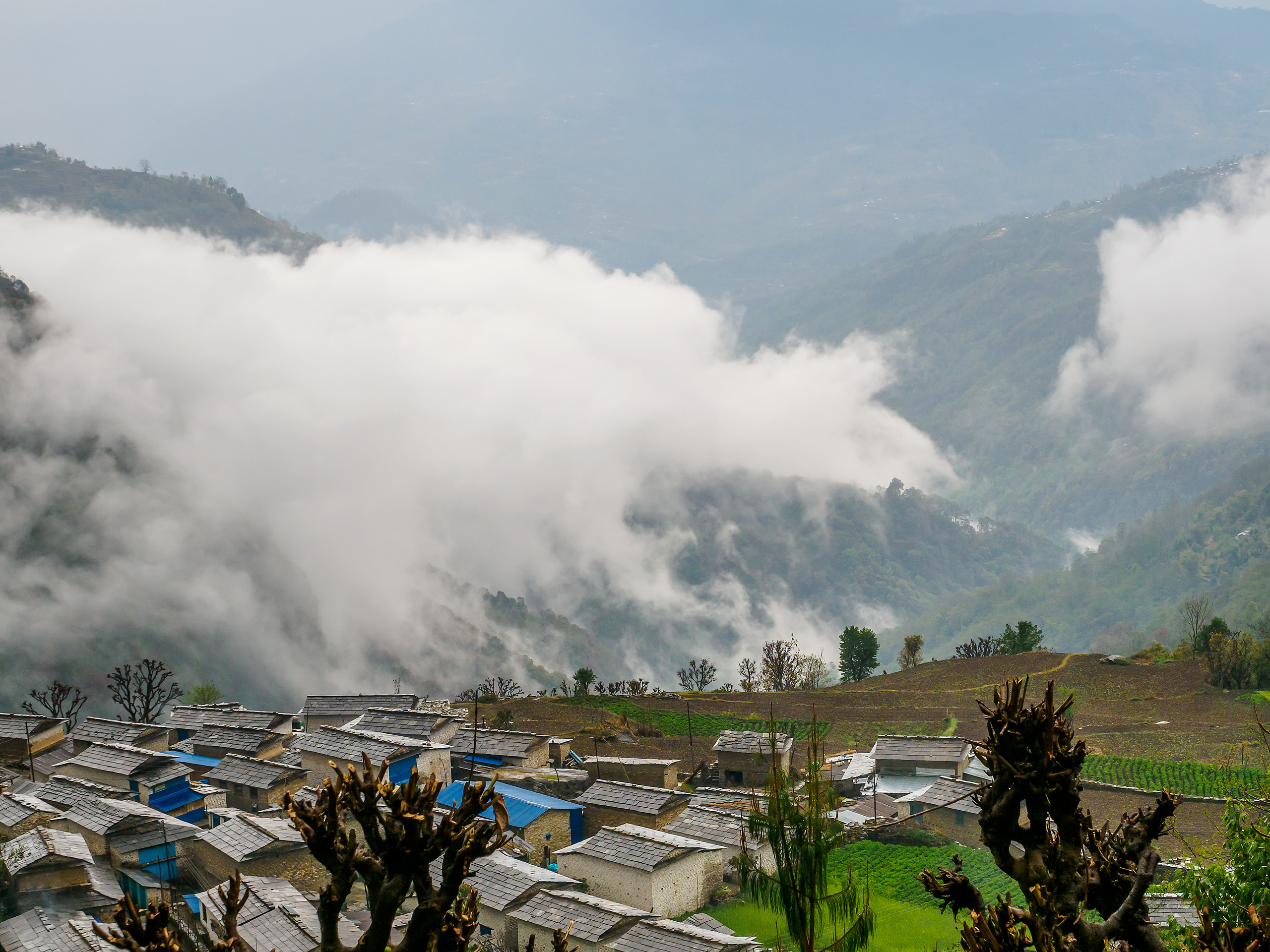 Непал, трек в районе Аннапурны, 2023. Творческие сьемки