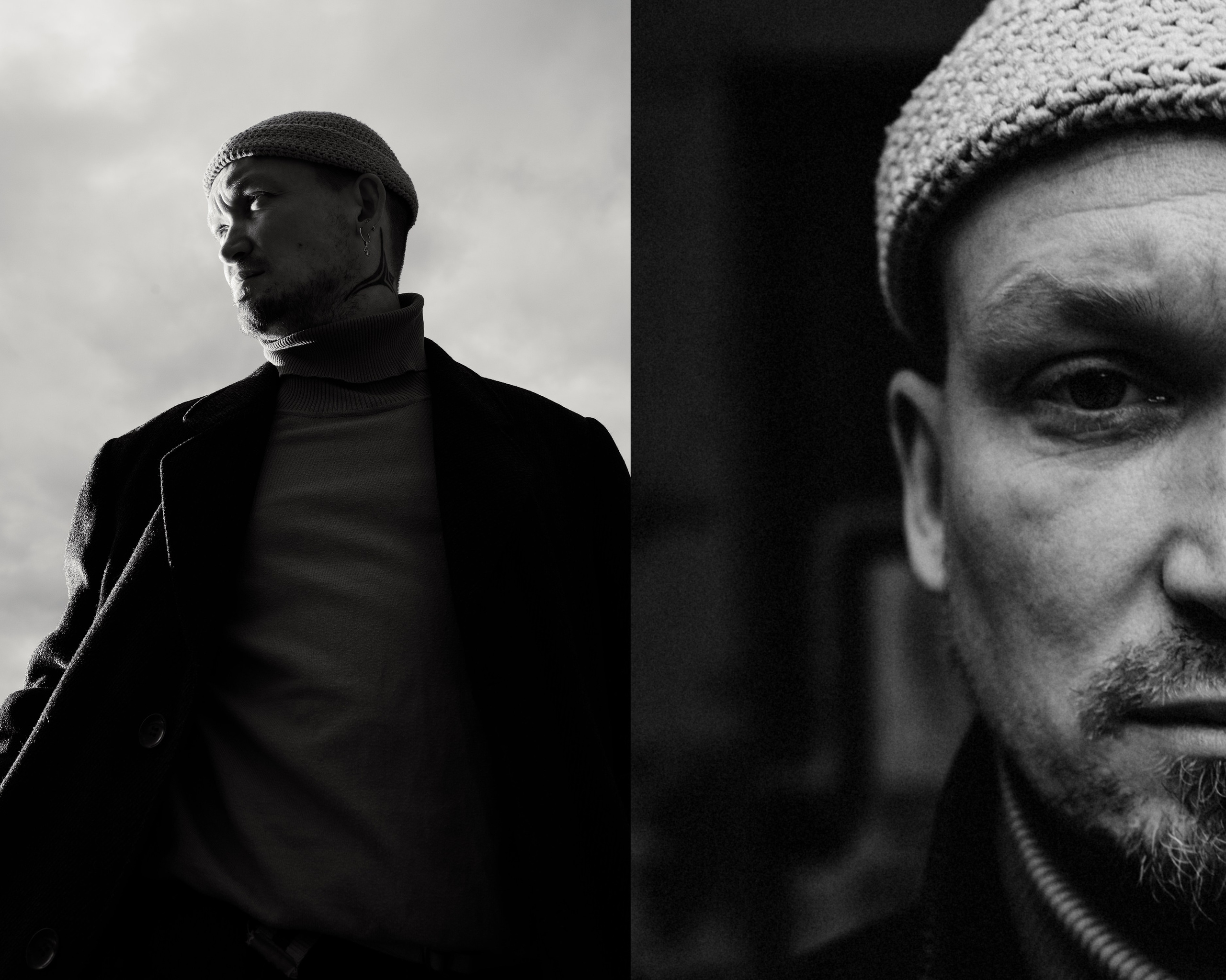 крупный мужской портрет