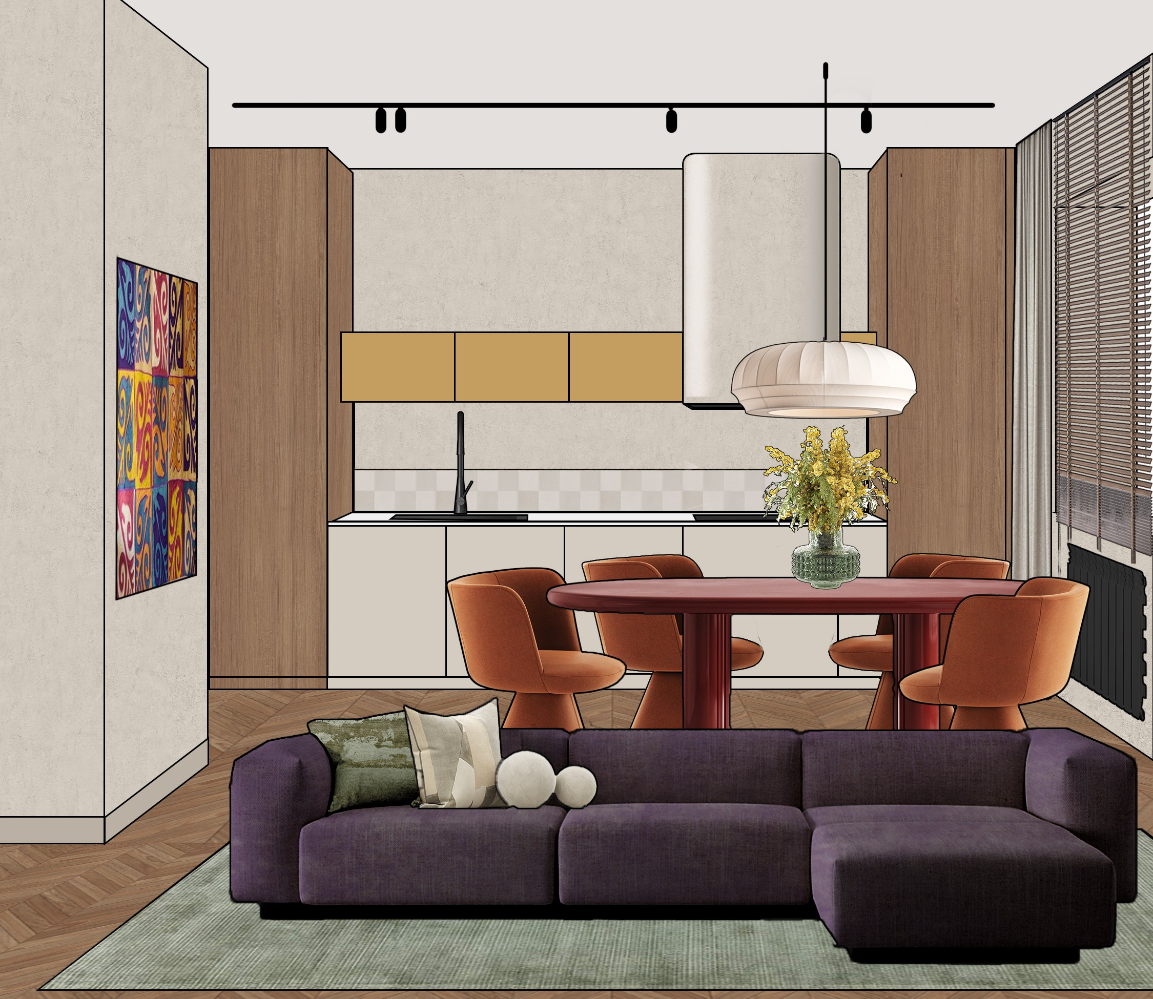 Various projects for decorating individual rooms. SHAIMERDINOVA INTERIORS