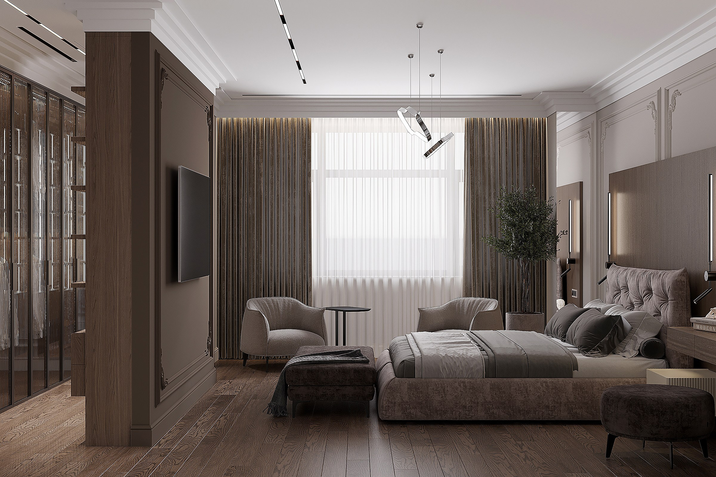 Жилой дом НОВЫЕ ВЁШКИ, 360 м² | МОСКВА. Design interior-Samsonyan R