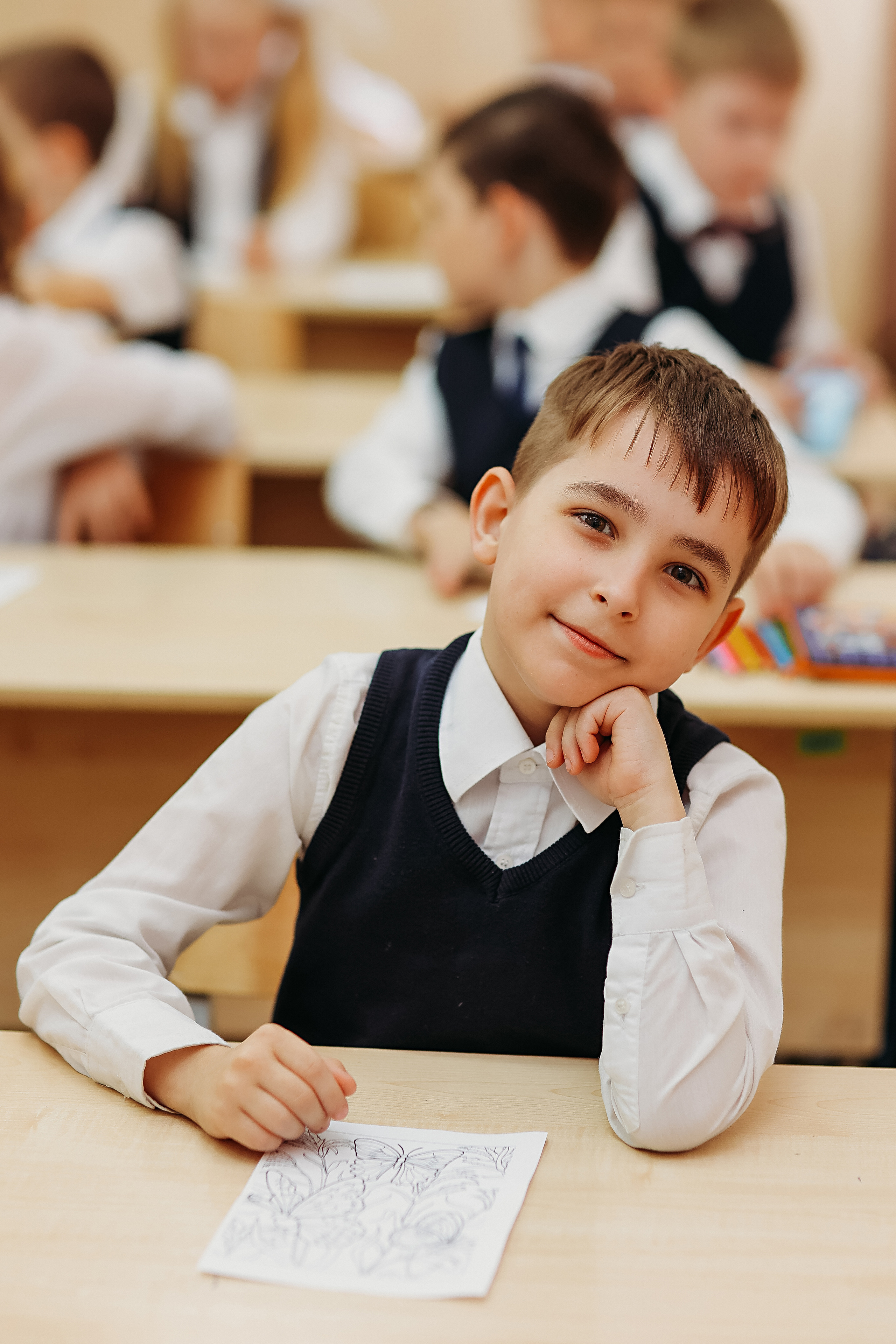 2 класс. Семейный фотограф Тюмень, фотограф на роды Салмина Мария