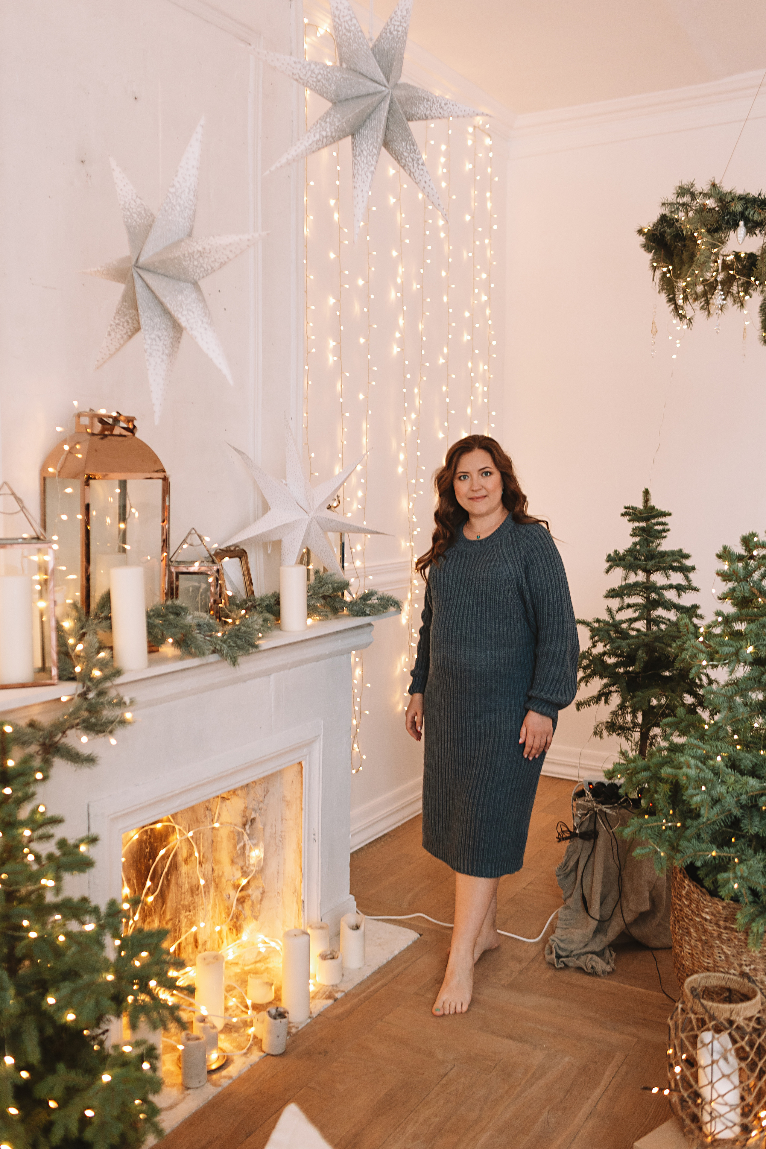 Студия Че (новогодняя). Семейный фотограф Тюмень, фотограф на роды Салмина Мария