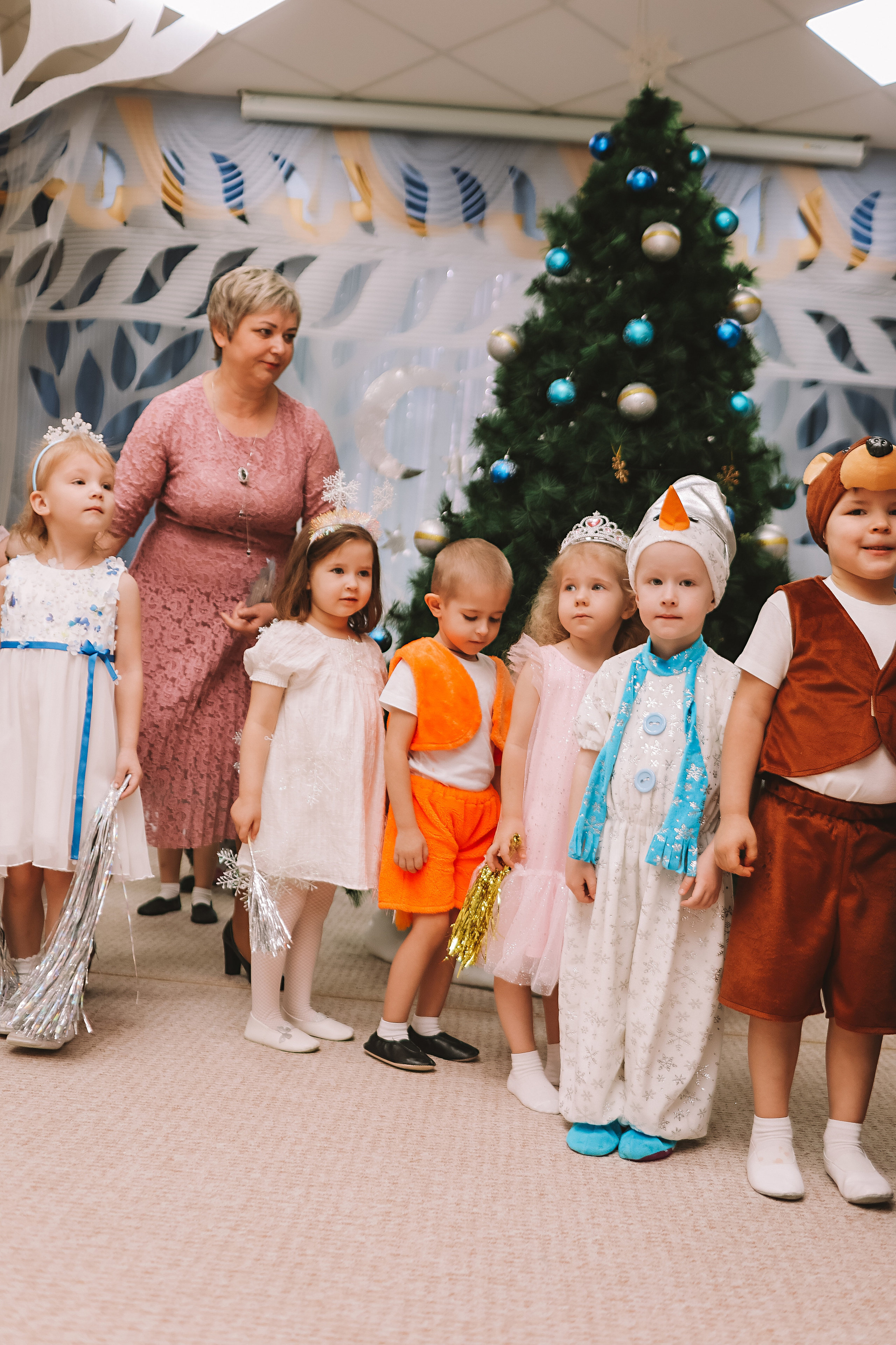 Репортаж новогоднего утренника. Семейный фотограф Тюмень, фотограф на роды Салмина Мария