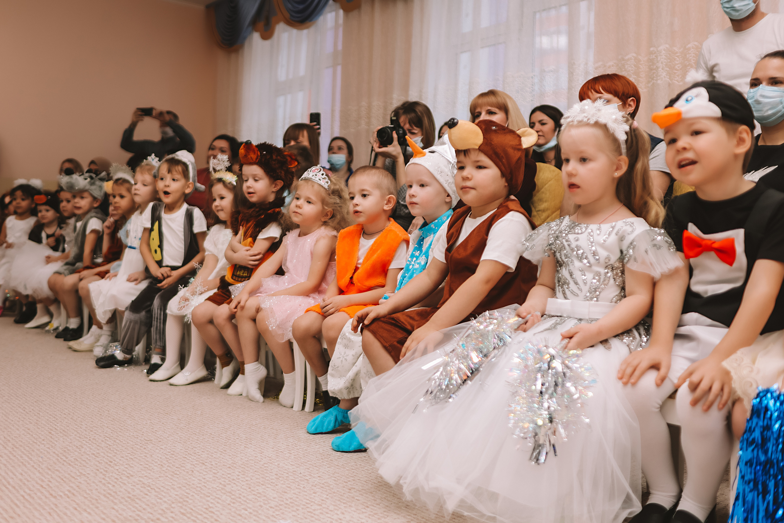 Репортаж новогоднего утренника. Семейный фотограф Тюмень, фотограф на роды Салмина Мария