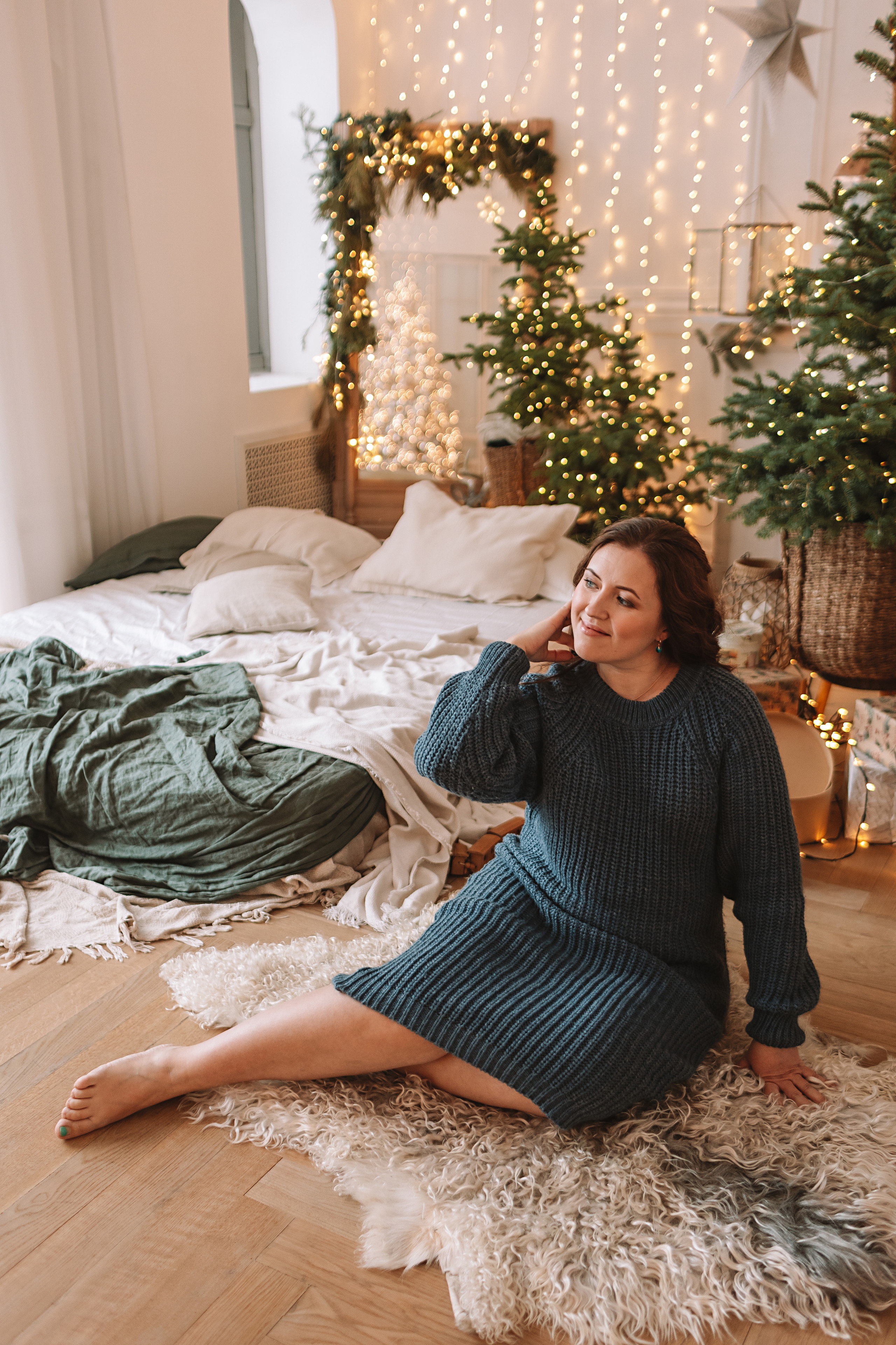 Студия Че (новогодняя). Семейный фотограф Тюмень, фотограф на роды Салмина Мария