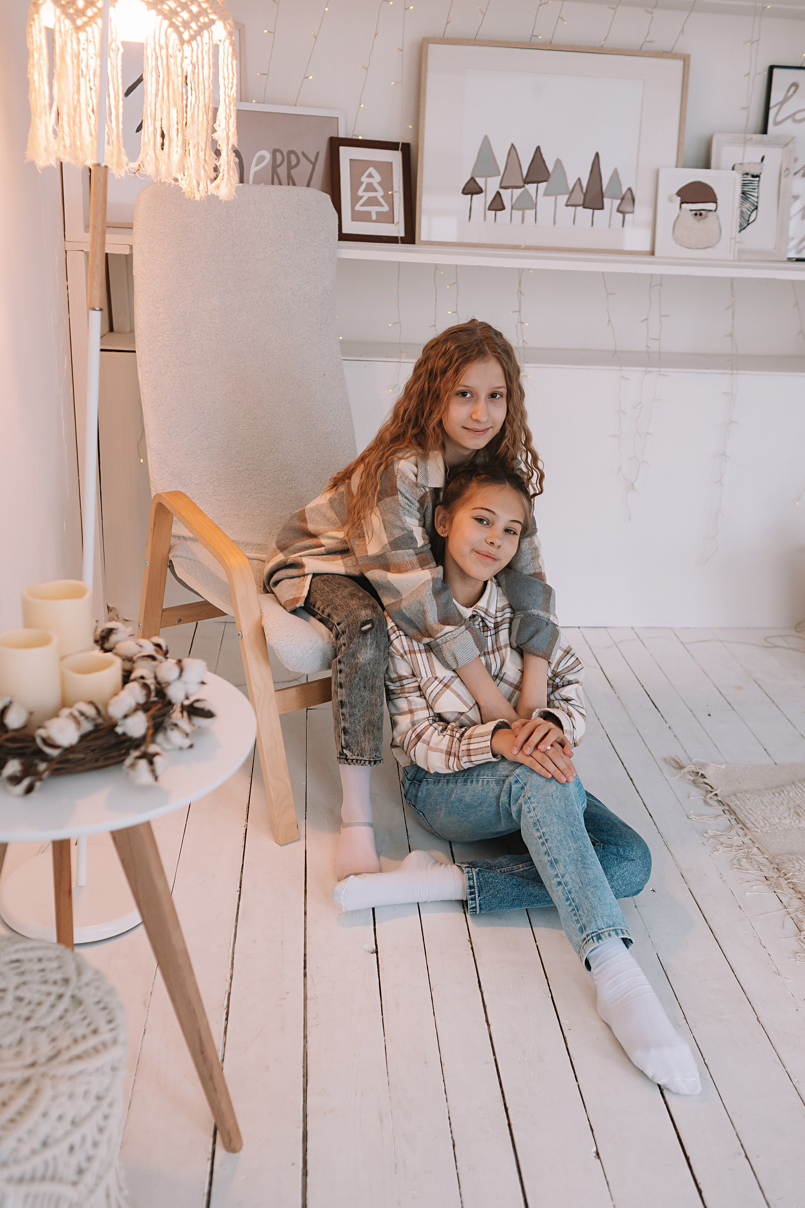 Новогодняя школьная в студии. Семейный фотограф Тюмень, фотограф на роды Салмина Мария