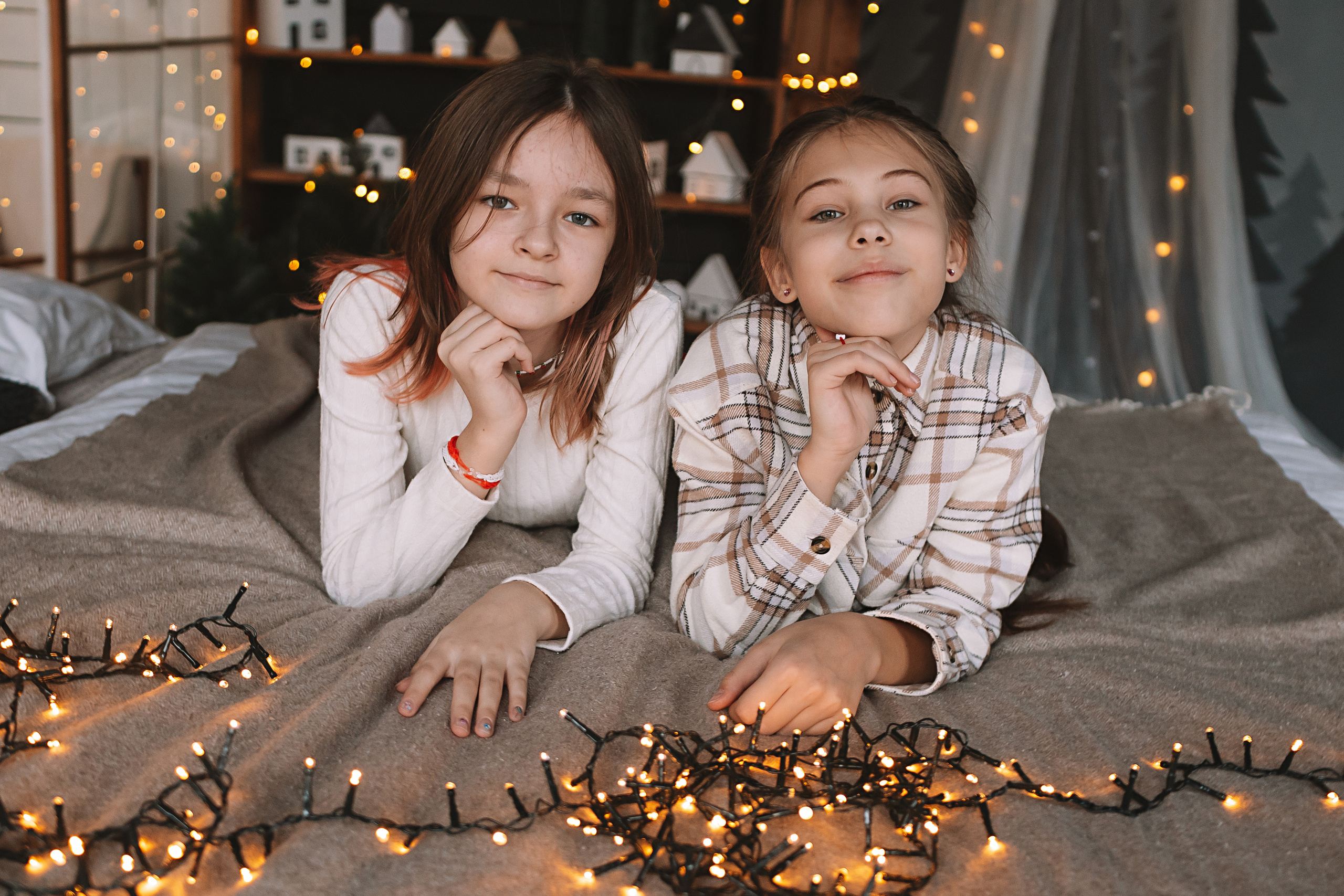 Новогодняя школьная в студии. Семейный фотограф Тюмень, фотограф на роды Салмина Мария