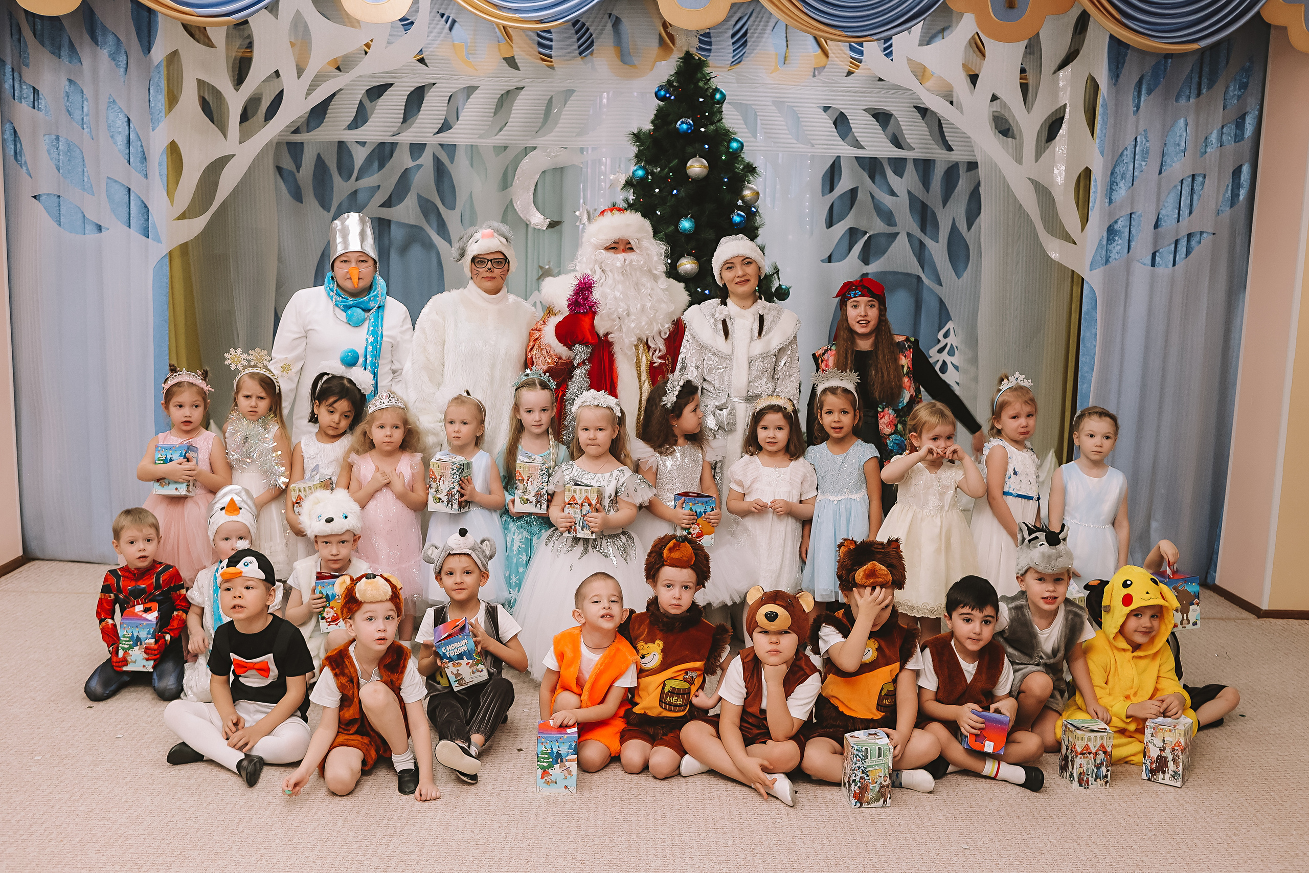 Репортаж новогоднего утренника. Семейный фотограф Тюмень, фотограф на роды Салмина Мария