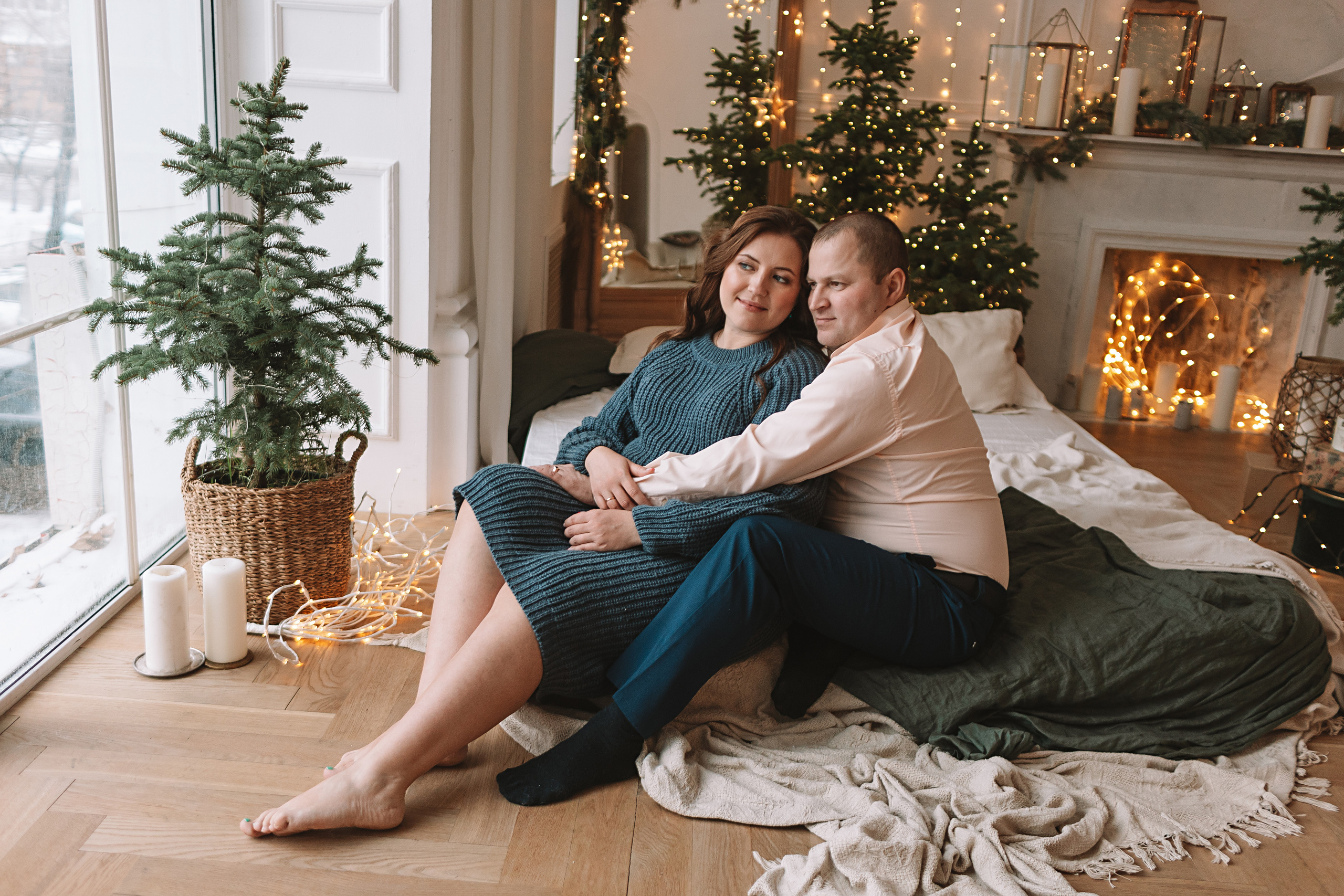 Студия Че (новогодняя). Семейный фотограф Тюмень, фотограф на роды Салмина Мария