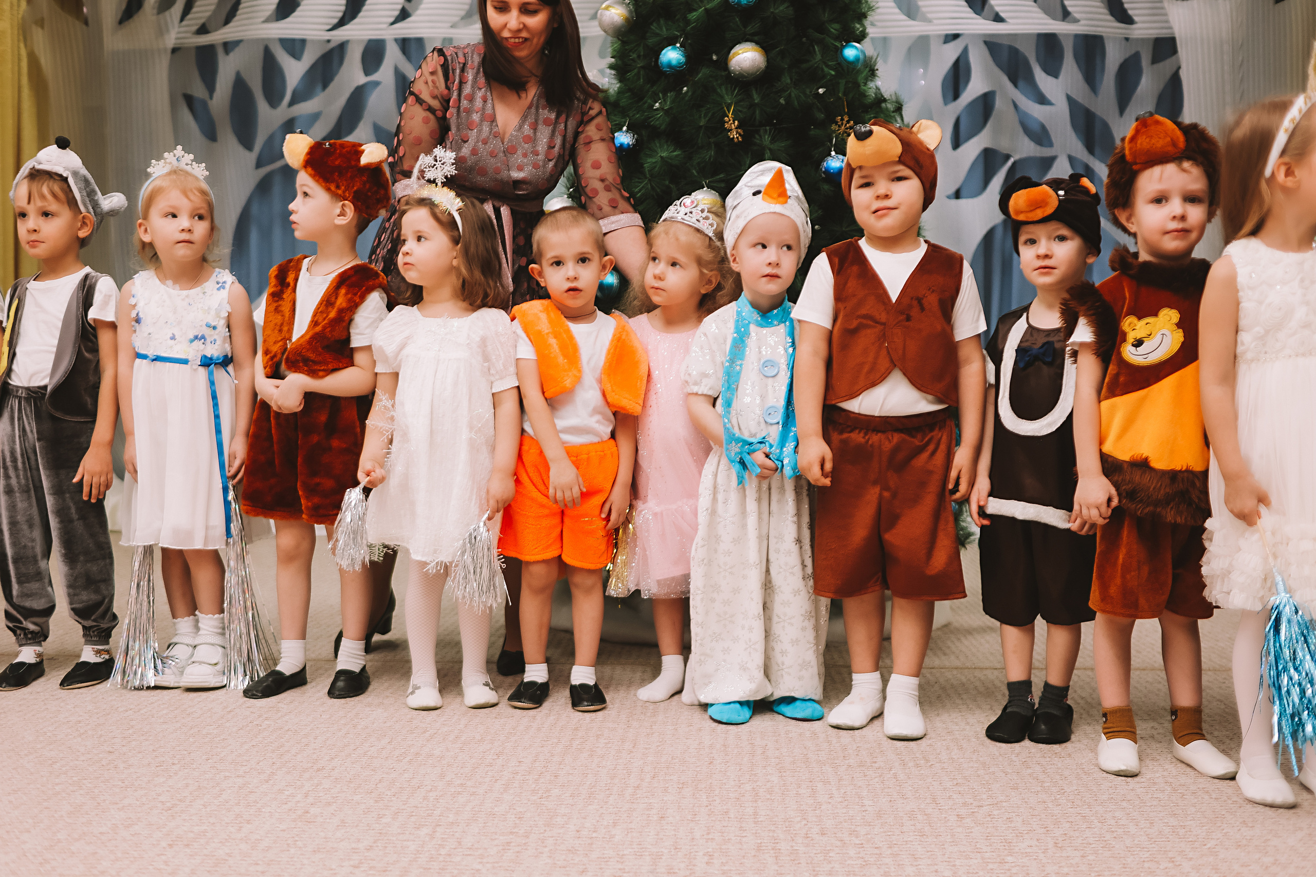 Репортаж новогоднего утренника. Семейный фотограф Тюмень, фотограф на роды Салмина Мария