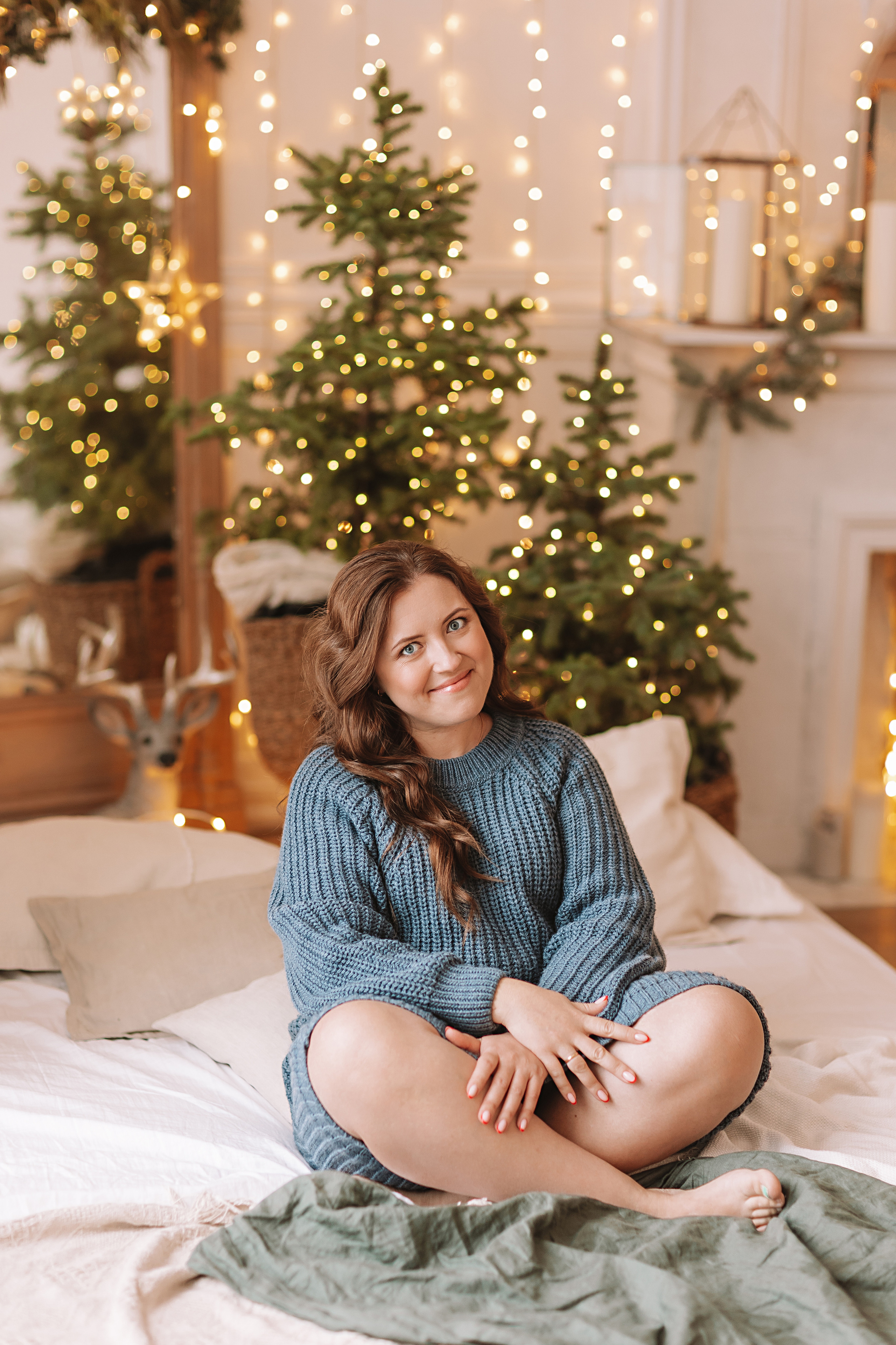 Студия Че (новогодняя). Семейный фотограф Тюмень, фотограф на роды Салмина Мария