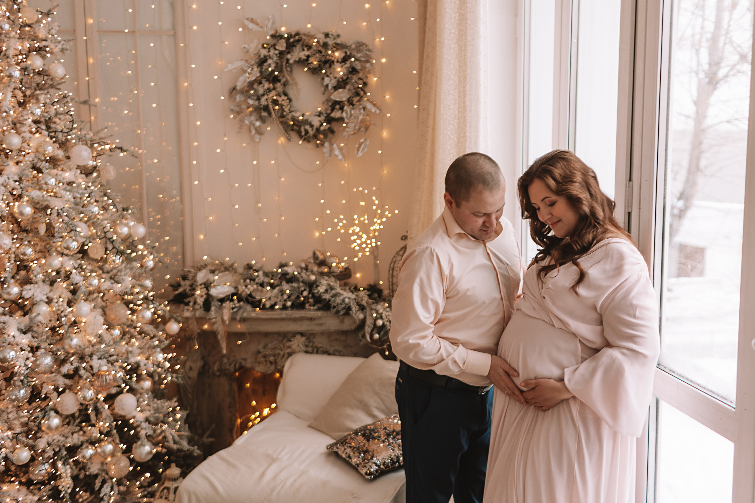 Студия Че (новогодняя). Семейный фотограф Тюмень, фотограф на роды Салмина Мария