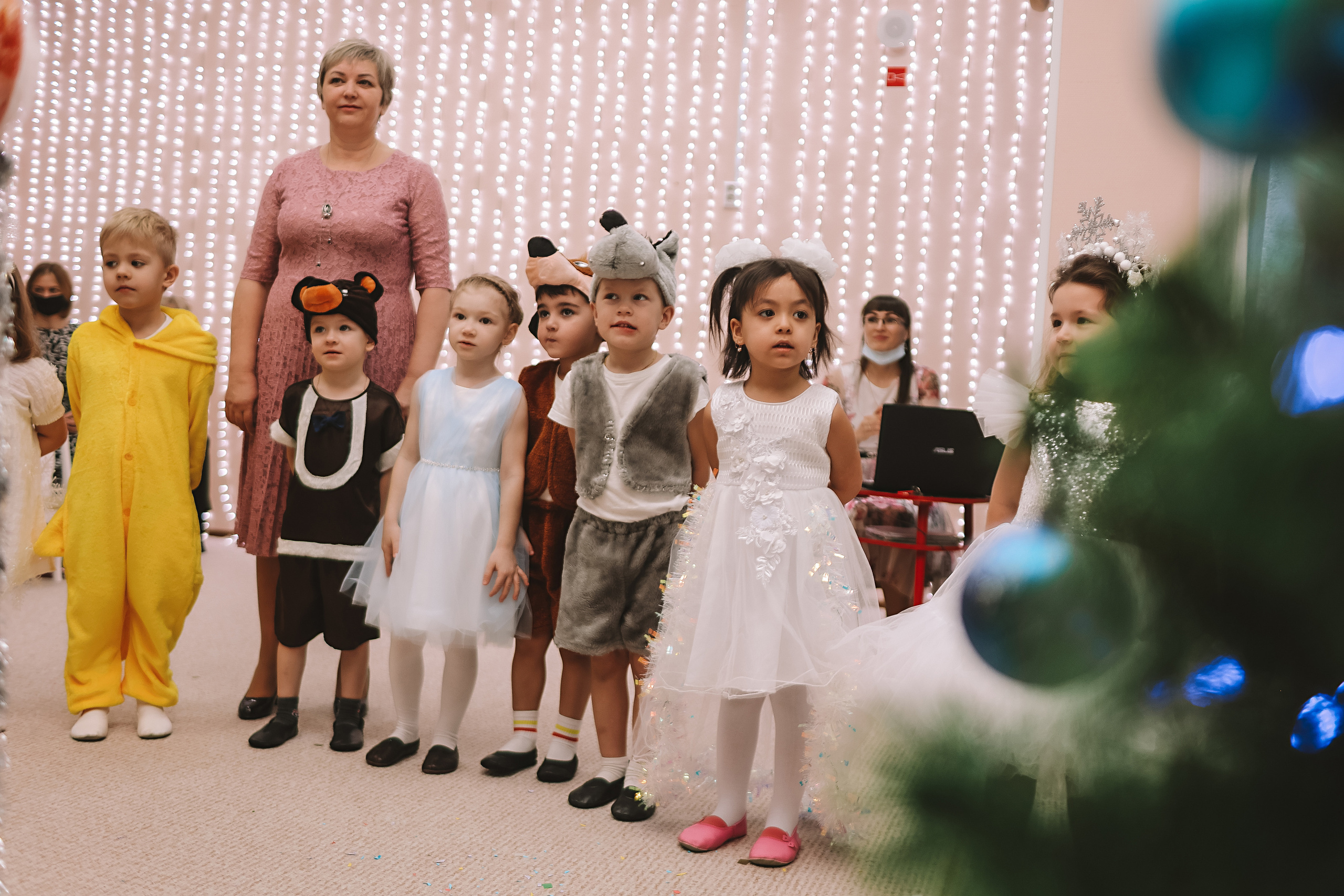 Репортаж новогоднего утренника. Семейный фотограф Тюмень, фотограф на роды Салмина Мария