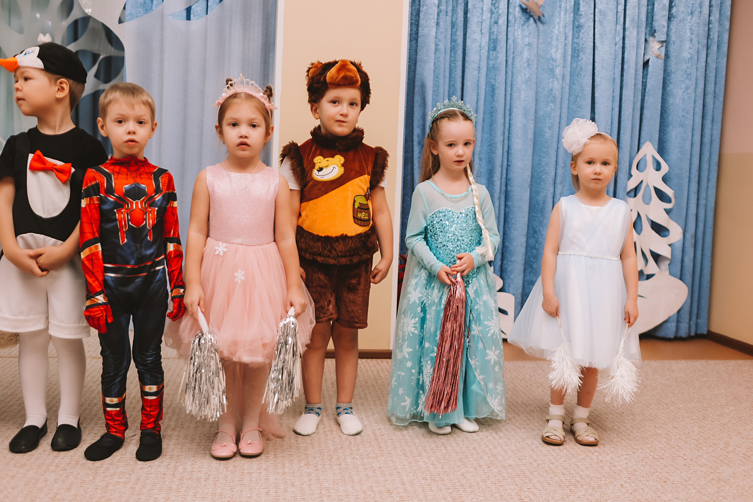 Репортаж новогоднего утренника. Семейный фотограф Тюмень, фотограф на роды Салмина Мария