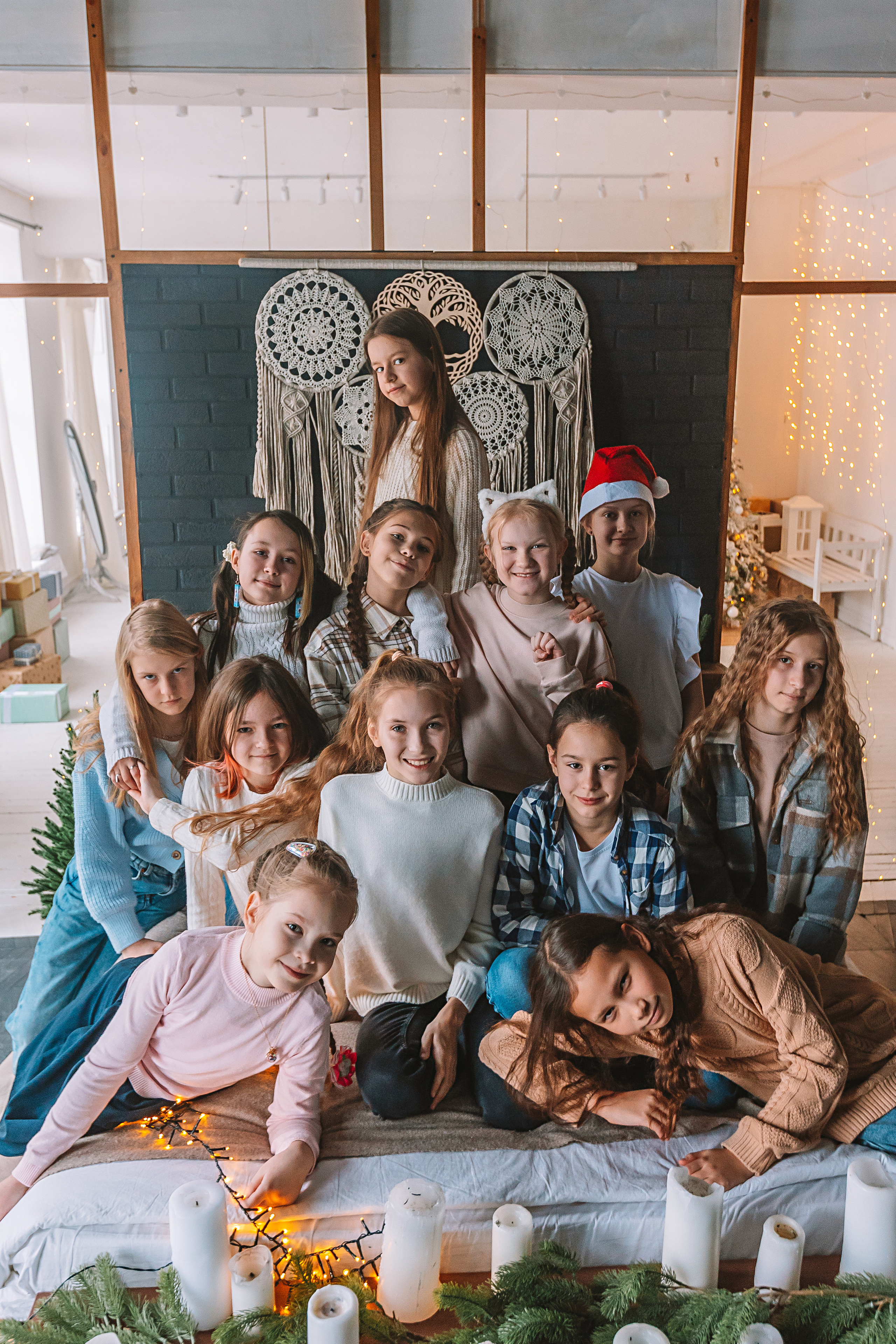 Новогодняя школьная в студии. Семейный фотограф Тюмень, фотограф на роды Салмина Мария