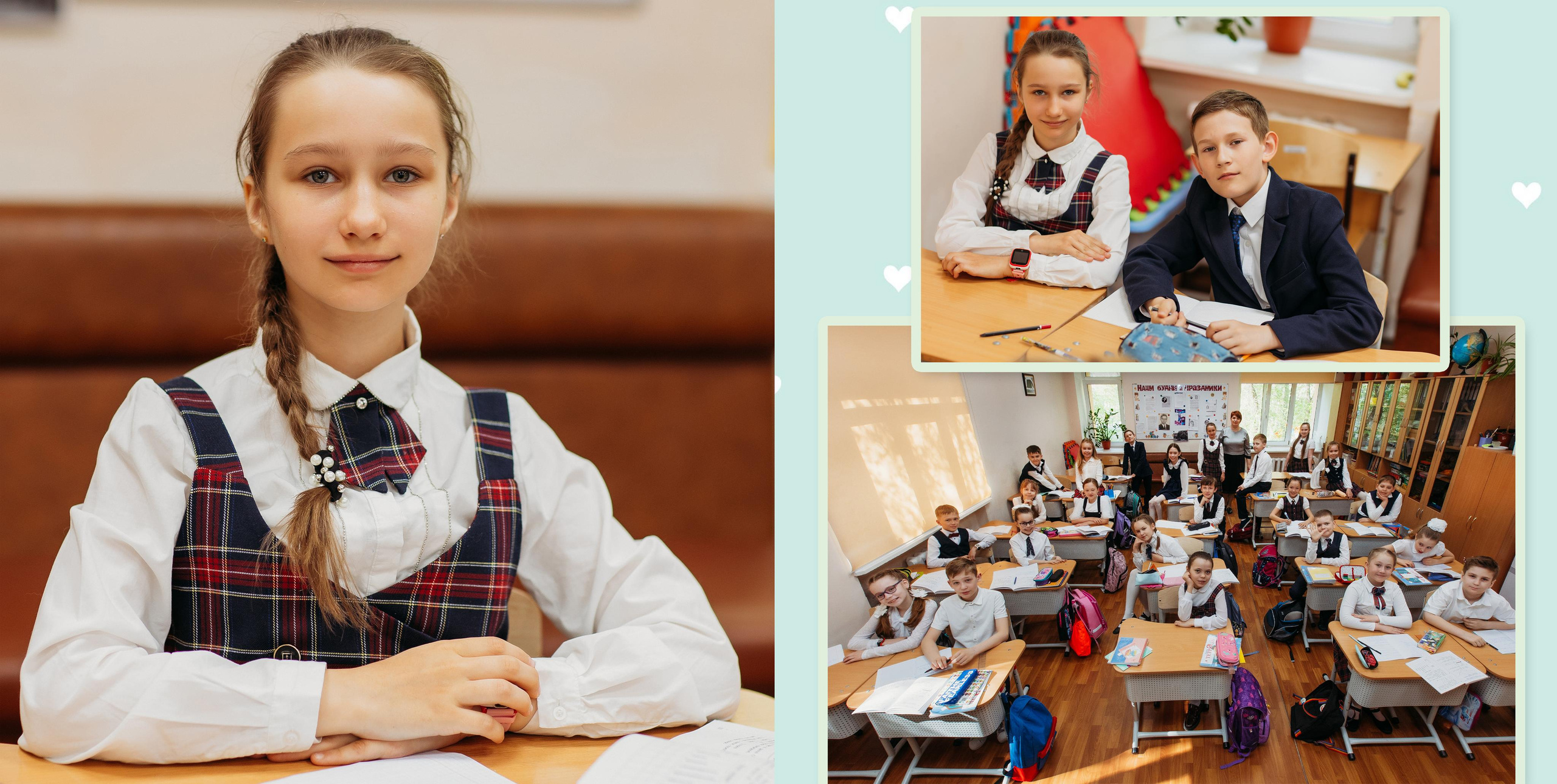 Макеты/развороты фотокниг ШКОЛЫ. Семейный фотограф Тюмень, фотограф на роды Салмина Мария