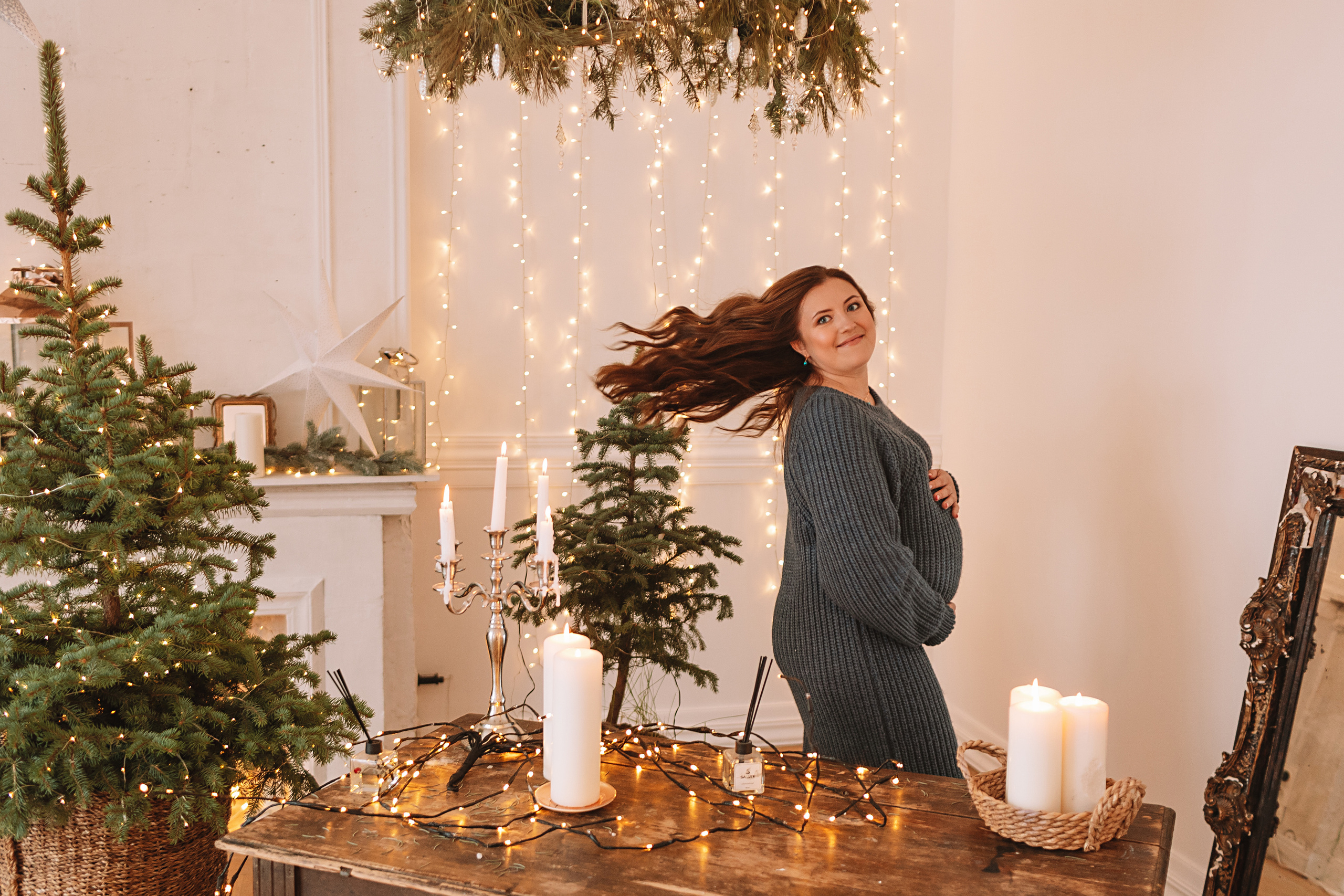 Студия Че (новогодняя). Семейный фотограф Тюмень, фотограф на роды Салмина Мария
