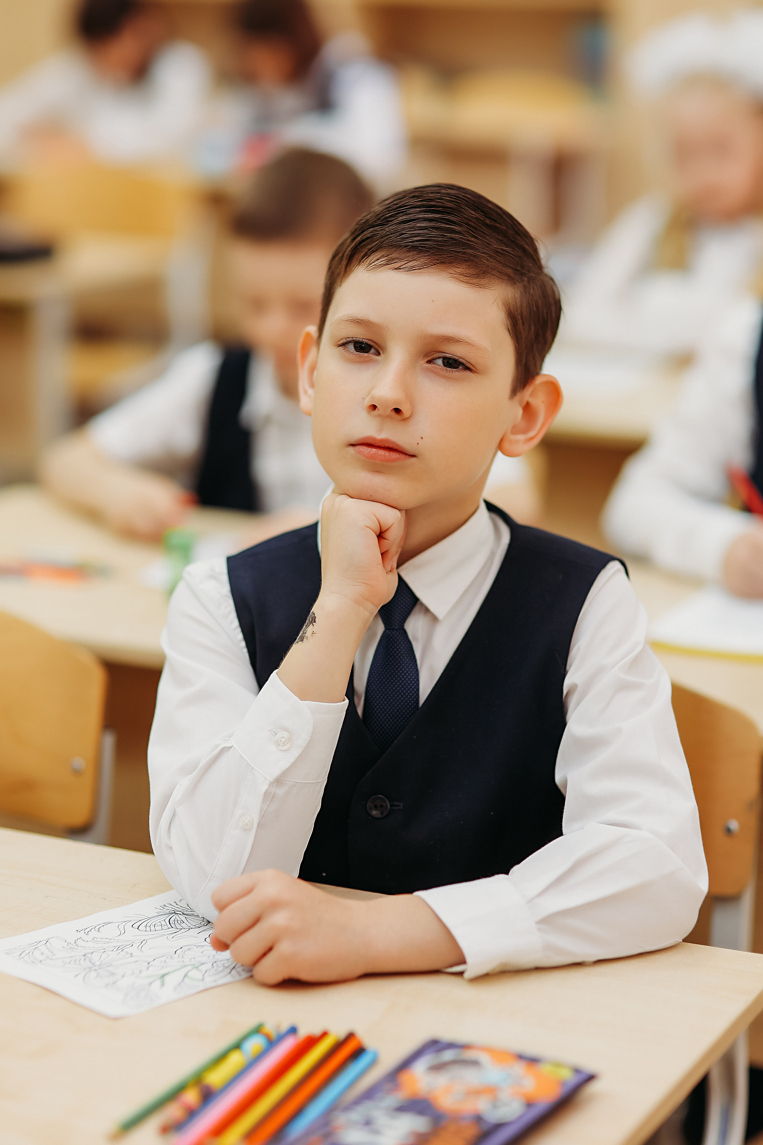 2 класс. Семейный фотограф Тюмень, фотограф на роды Салмина Мария