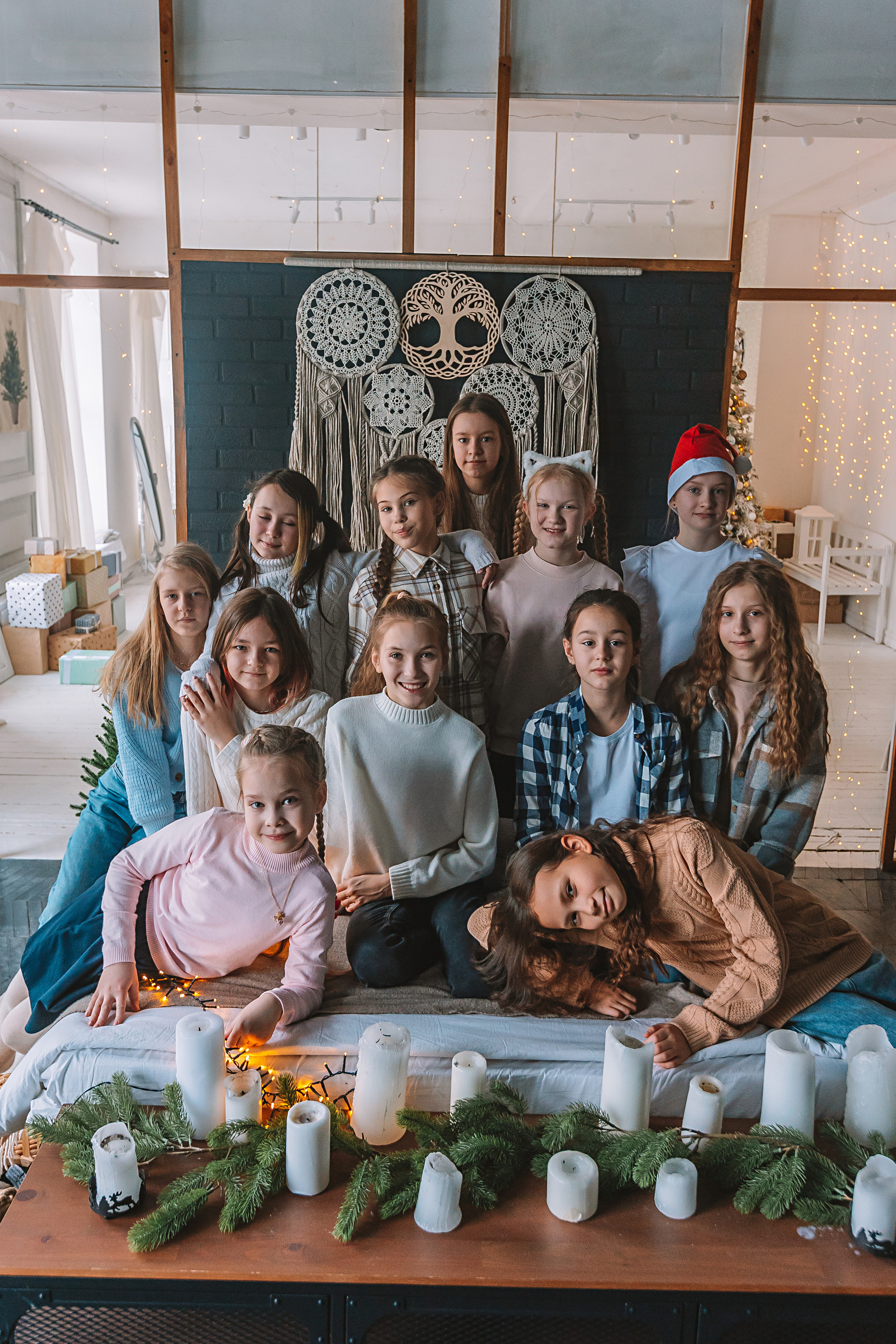 Новогодняя школьная в студии. Семейный фотограф Тюмень, фотограф на роды Салмина Мария