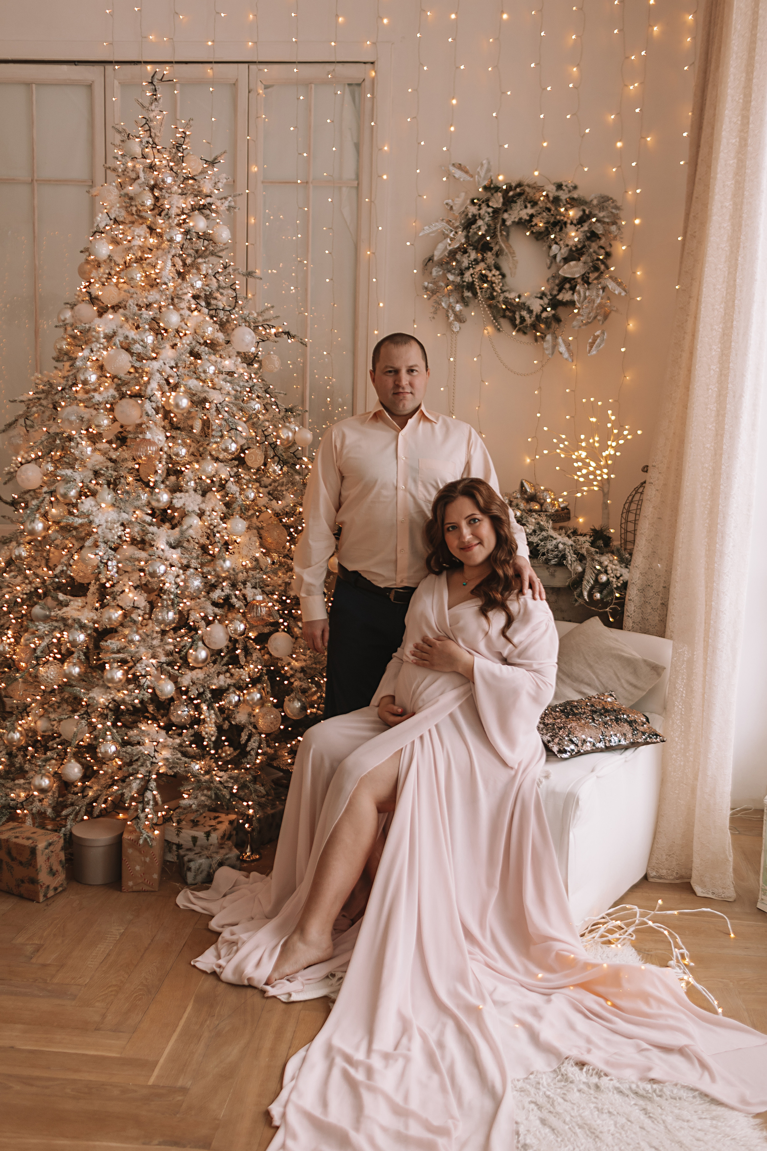 Студия Че (новогодняя). Семейный фотограф Тюмень, фотограф на роды Салмина Мария