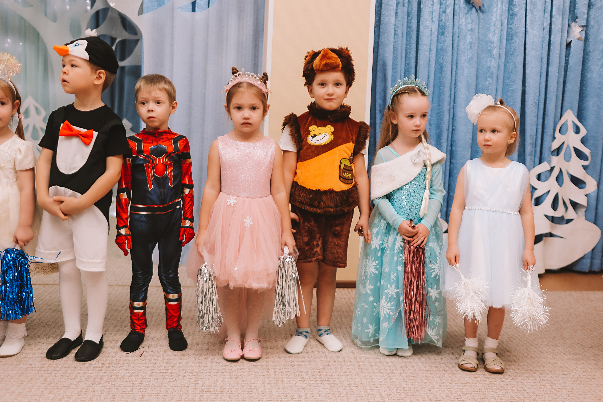 Репортаж новогоднего утренника. Семейный фотограф Тюмень, фотограф на роды Салмина Мария