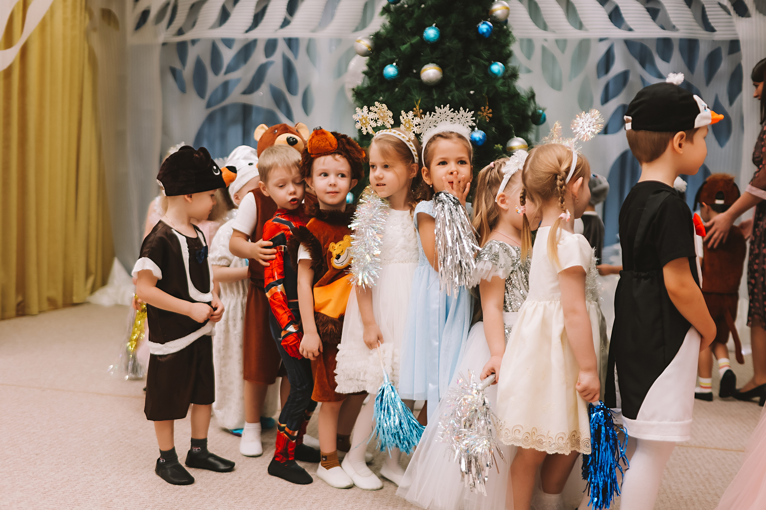 Репортаж новогоднего утренника. Семейный фотограф Тюмень, фотограф на роды Салмина Мария