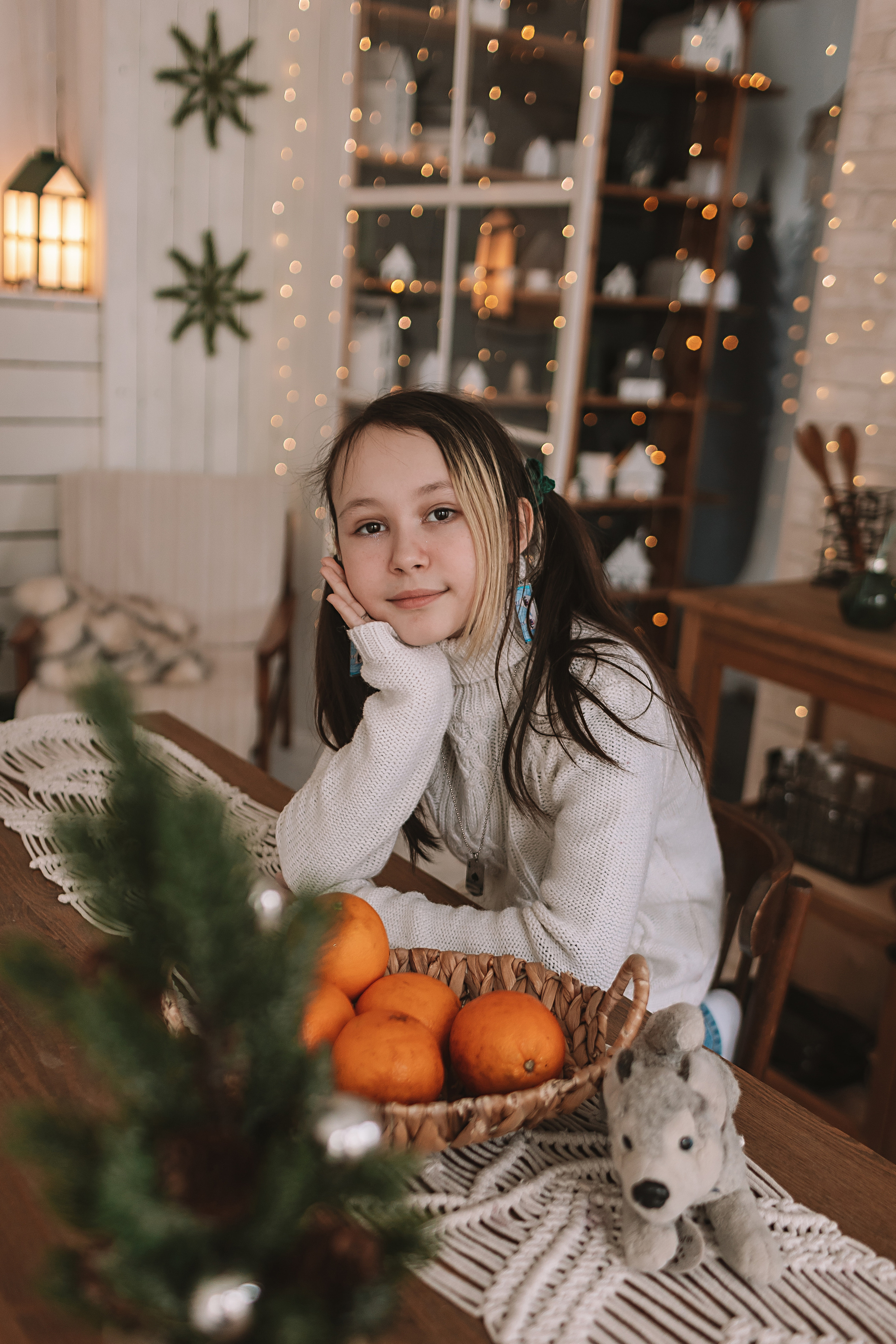 Новогодняя школьная в студии. Семейный фотограф Тюмень, фотограф на роды Салмина Мария