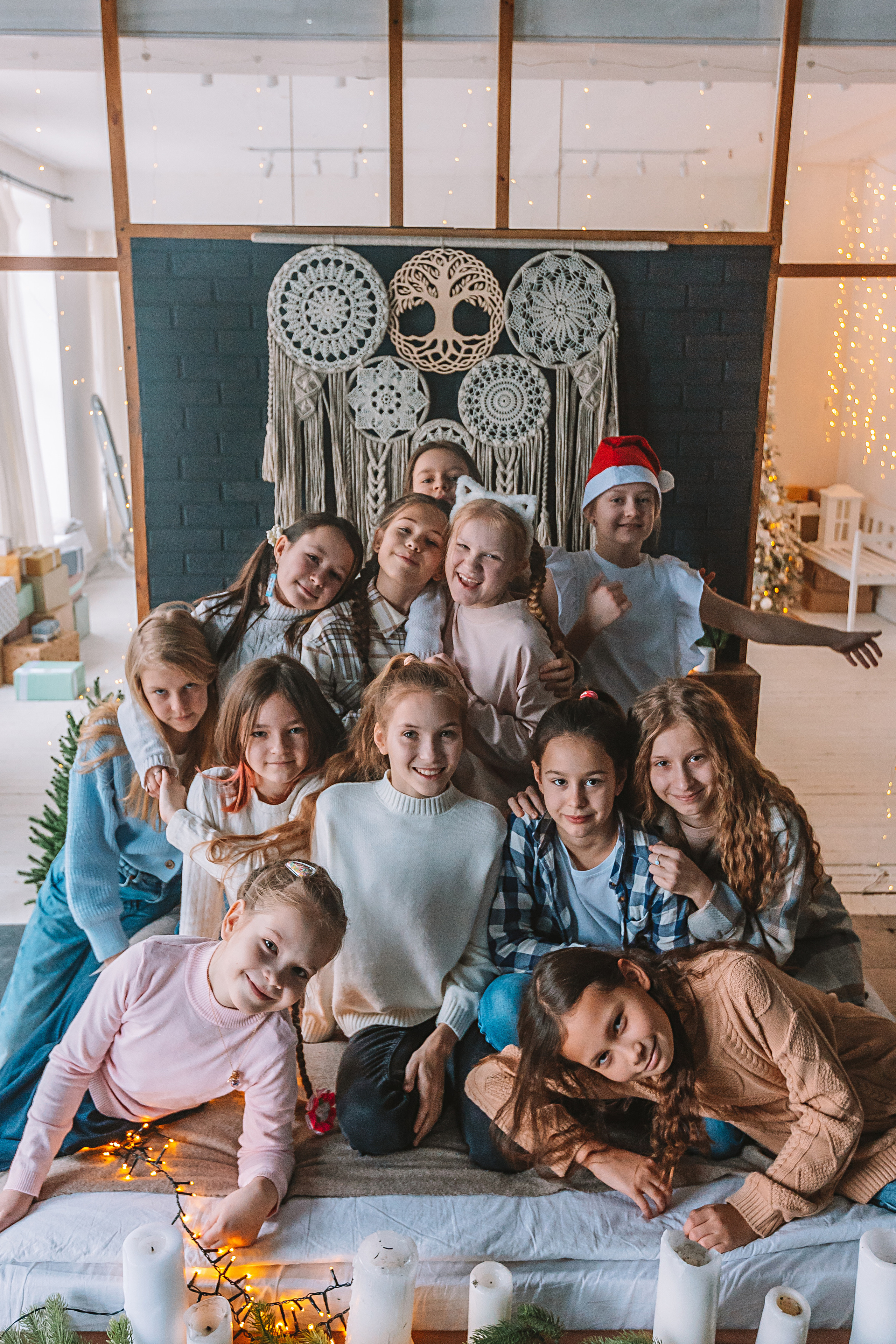 Новогодняя школьная в студии. Семейный фотограф Тюмень, фотограф на роды Салмина Мария