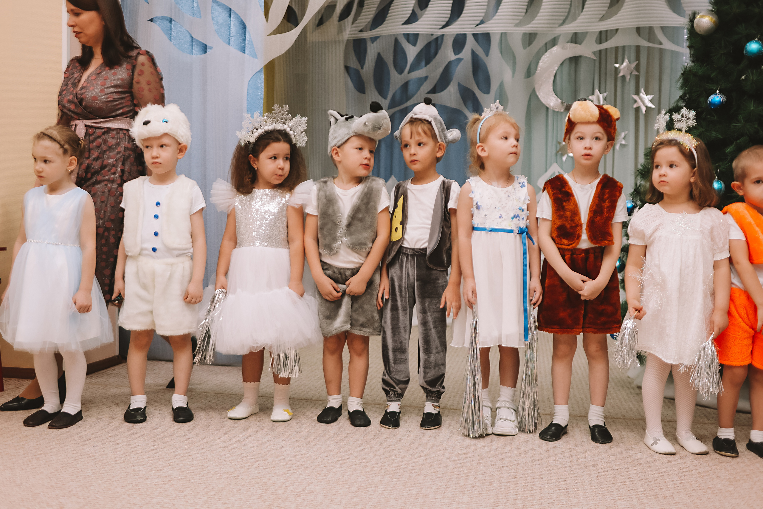 Репортаж новогоднего утренника. Семейный фотограф Тюмень, фотограф на роды Салмина Мария