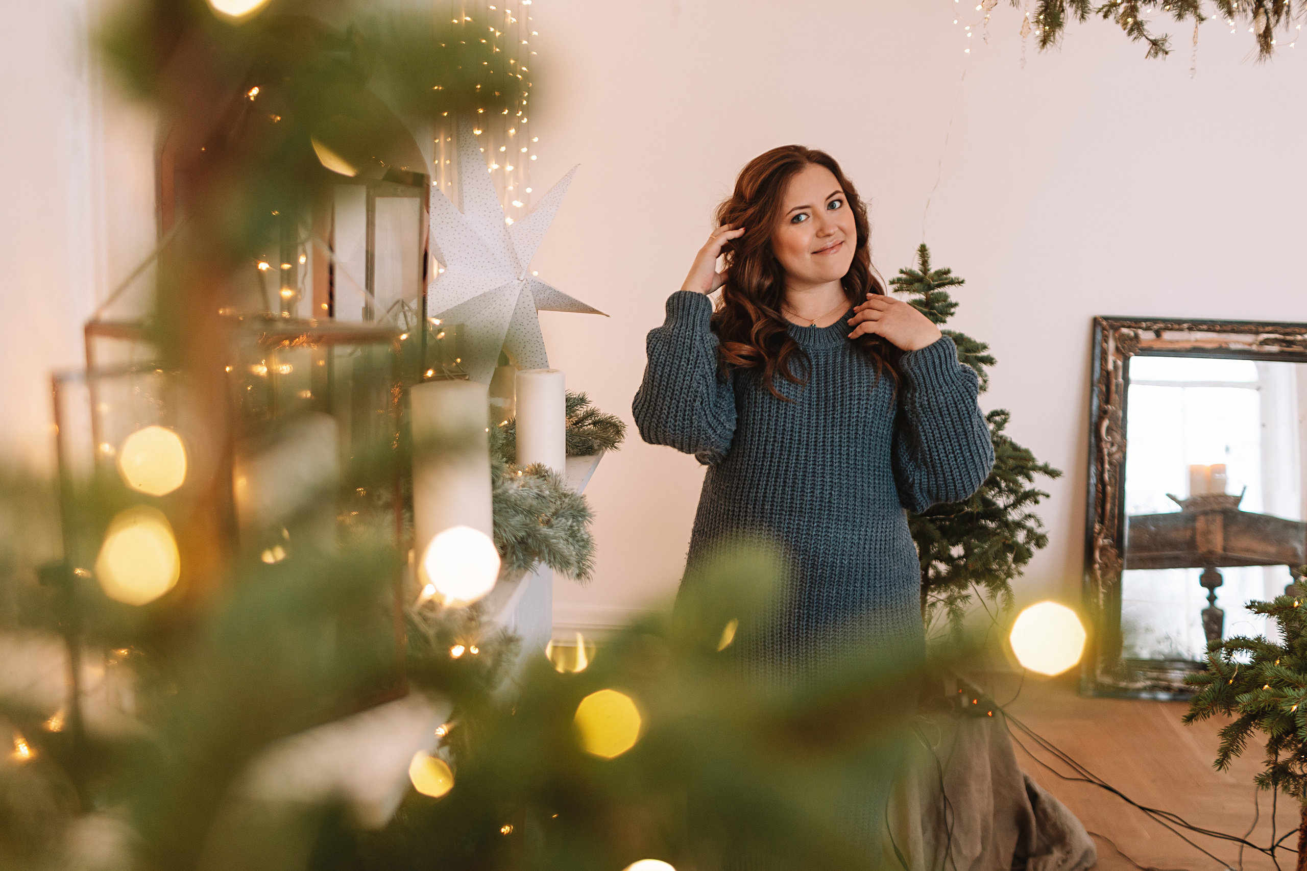 Студия Че (новогодняя). Семейный фотограф Тюмень, фотограф на роды Салмина Мария