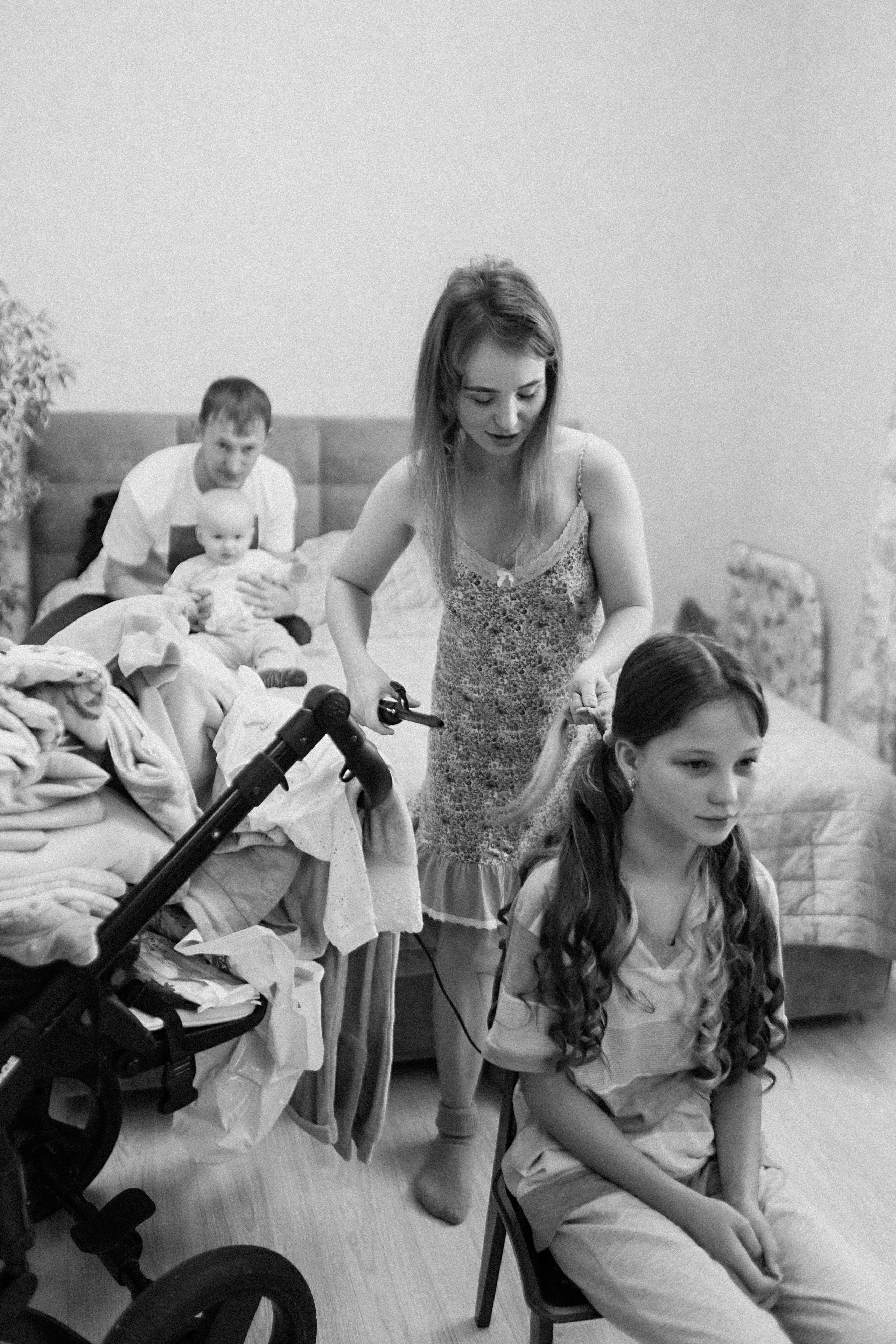 Большая семья (17 человек в частном доме, 2 часа). Семейный фотограф Тюмень, фотограф на роды Салмина Мария