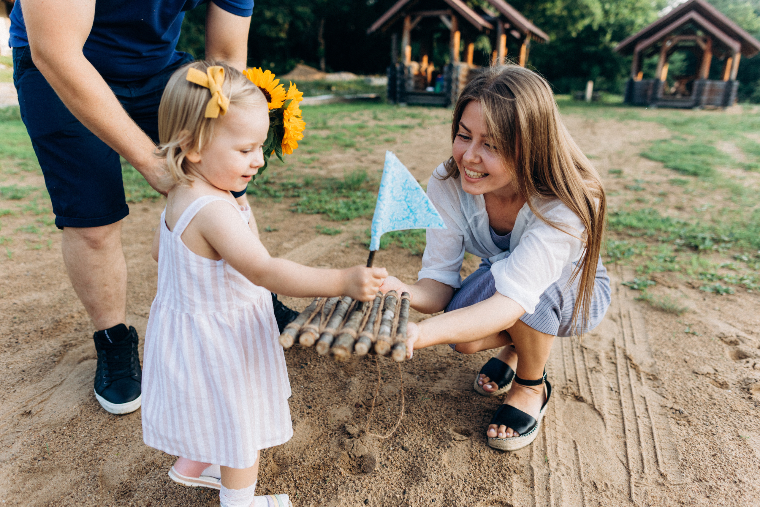 Закатная прогулка Вики Димы и Ульяны. Семейный фотограф в Краснодаре Анна Пасик