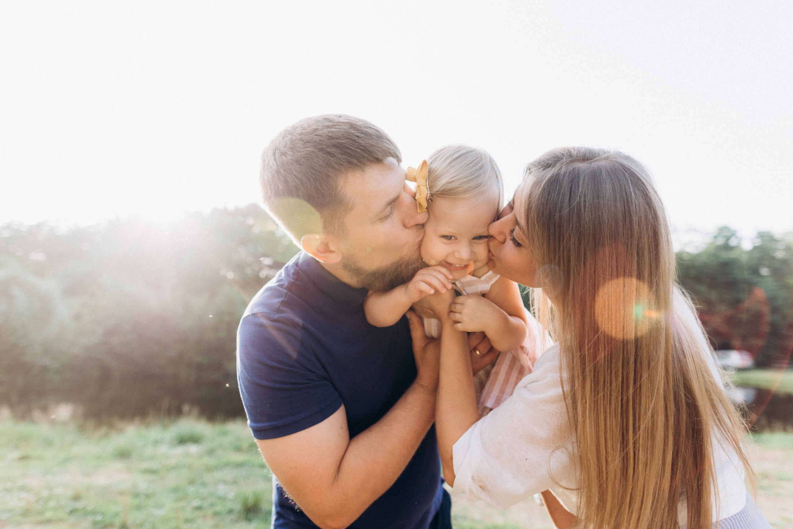 Закатная прогулка Вики Димы и Ульяны. Семейный фотограф в Краснодаре Анна Пасик
